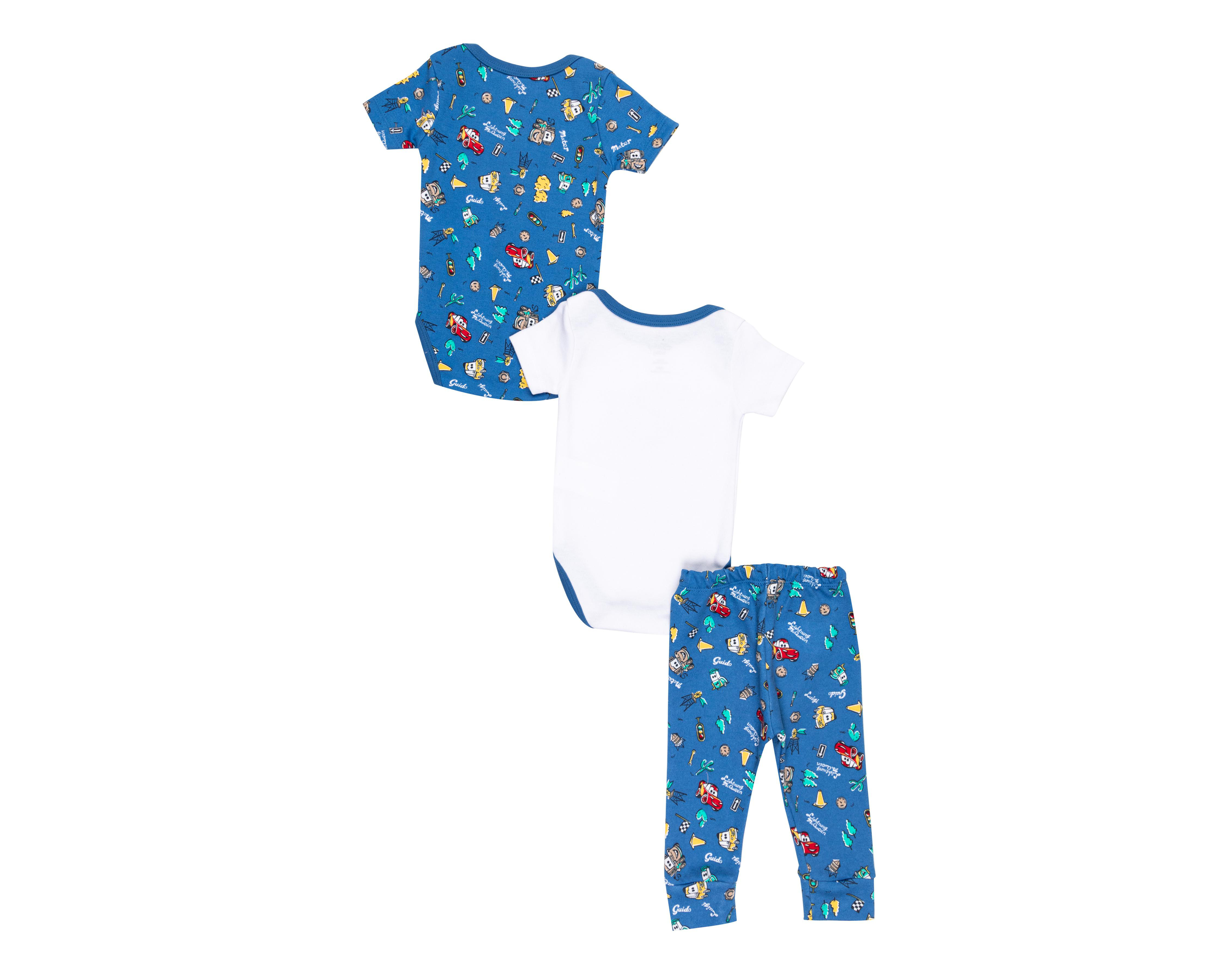 Foto 2 | Conjunto para Bebé Niño Disney 3 Piezas