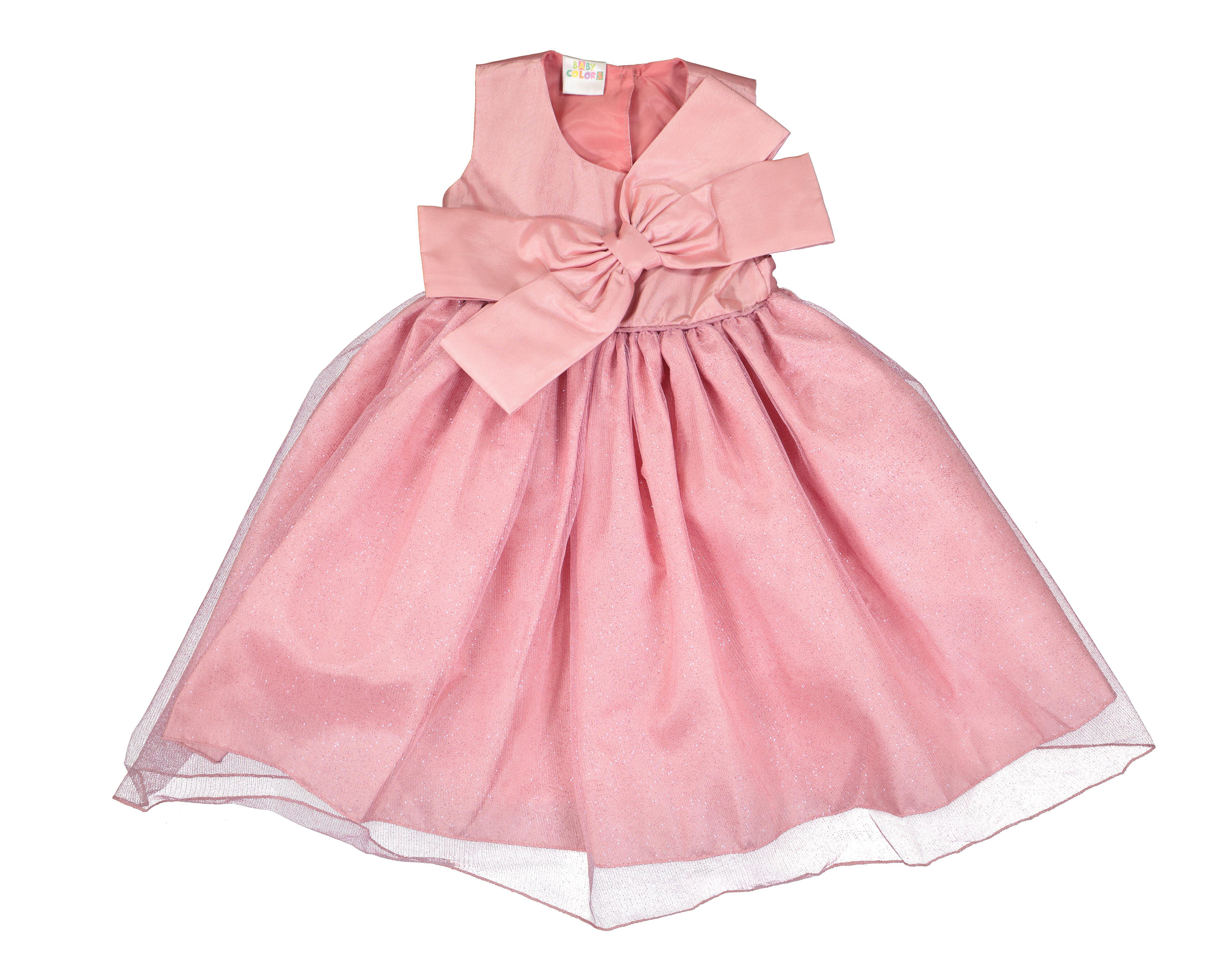 Vestido para Bebé Baby Colors con Moño