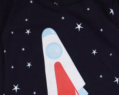 Foto 3 | Pijama para Bebé Niño Estampada de Cohete Baby Colors