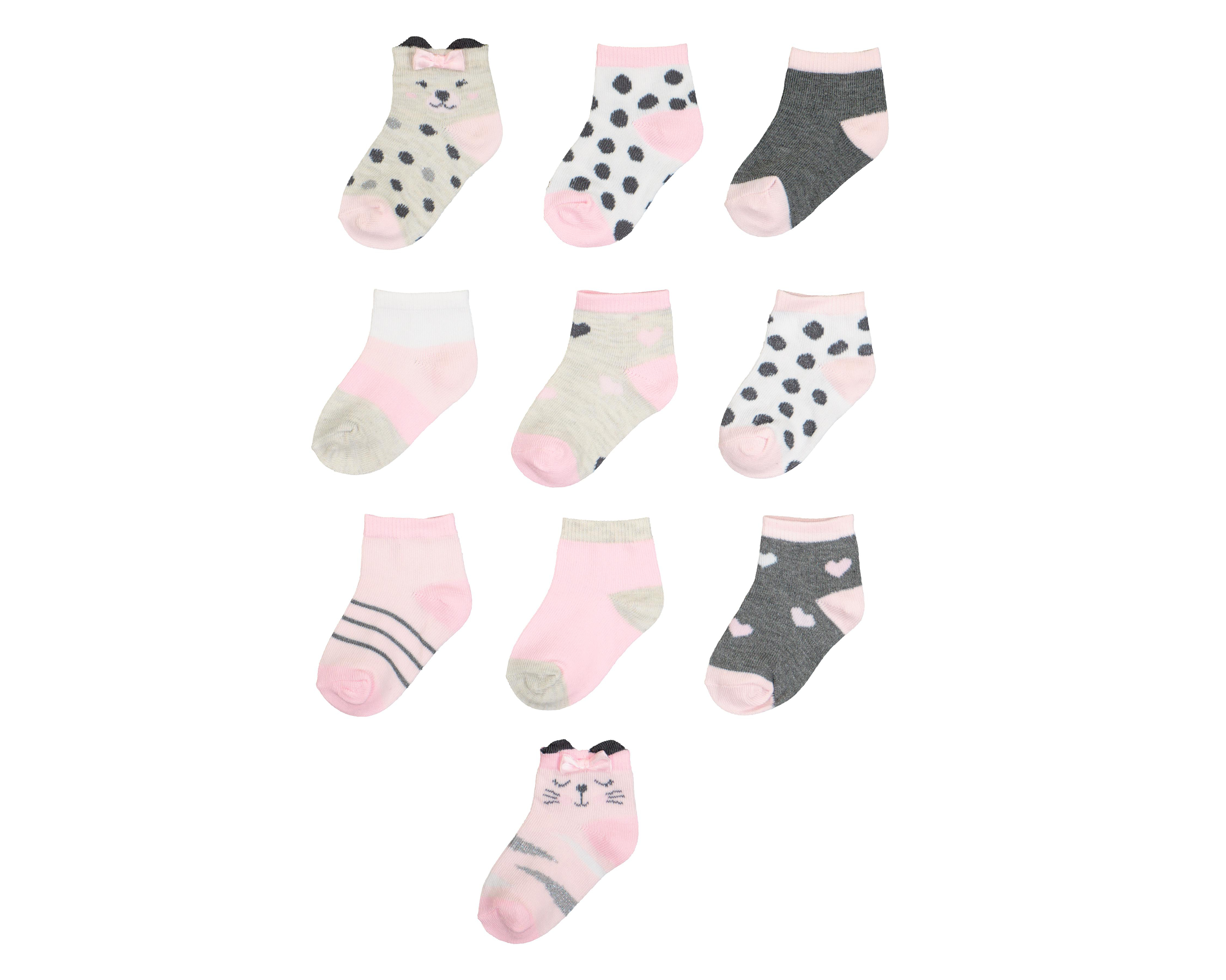 Calcetas Pickle & Dot para Bebé Niña 10 Pares $99