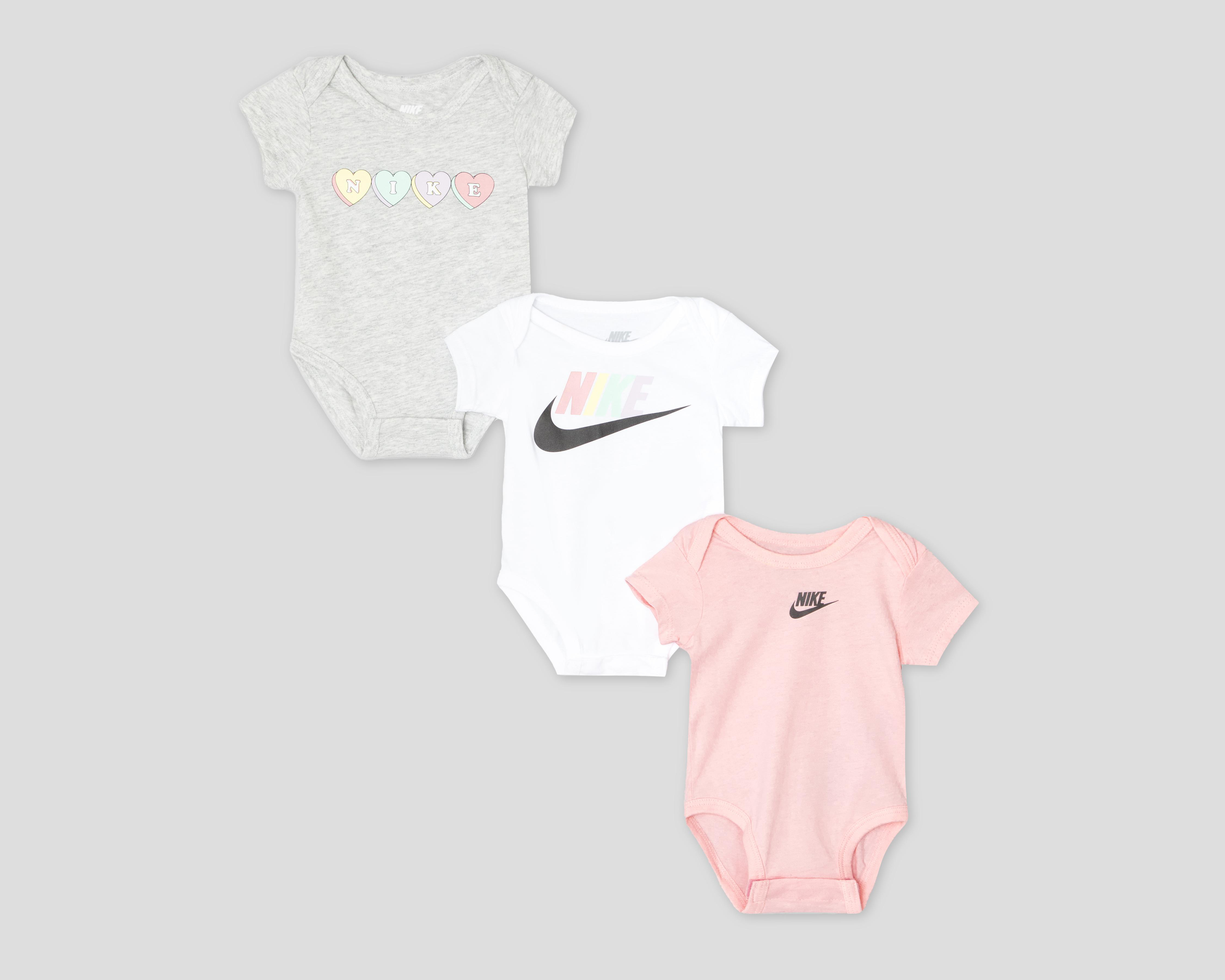 Foto 2 pulgar | Set de Mamelucos Nike para Bebé Niña