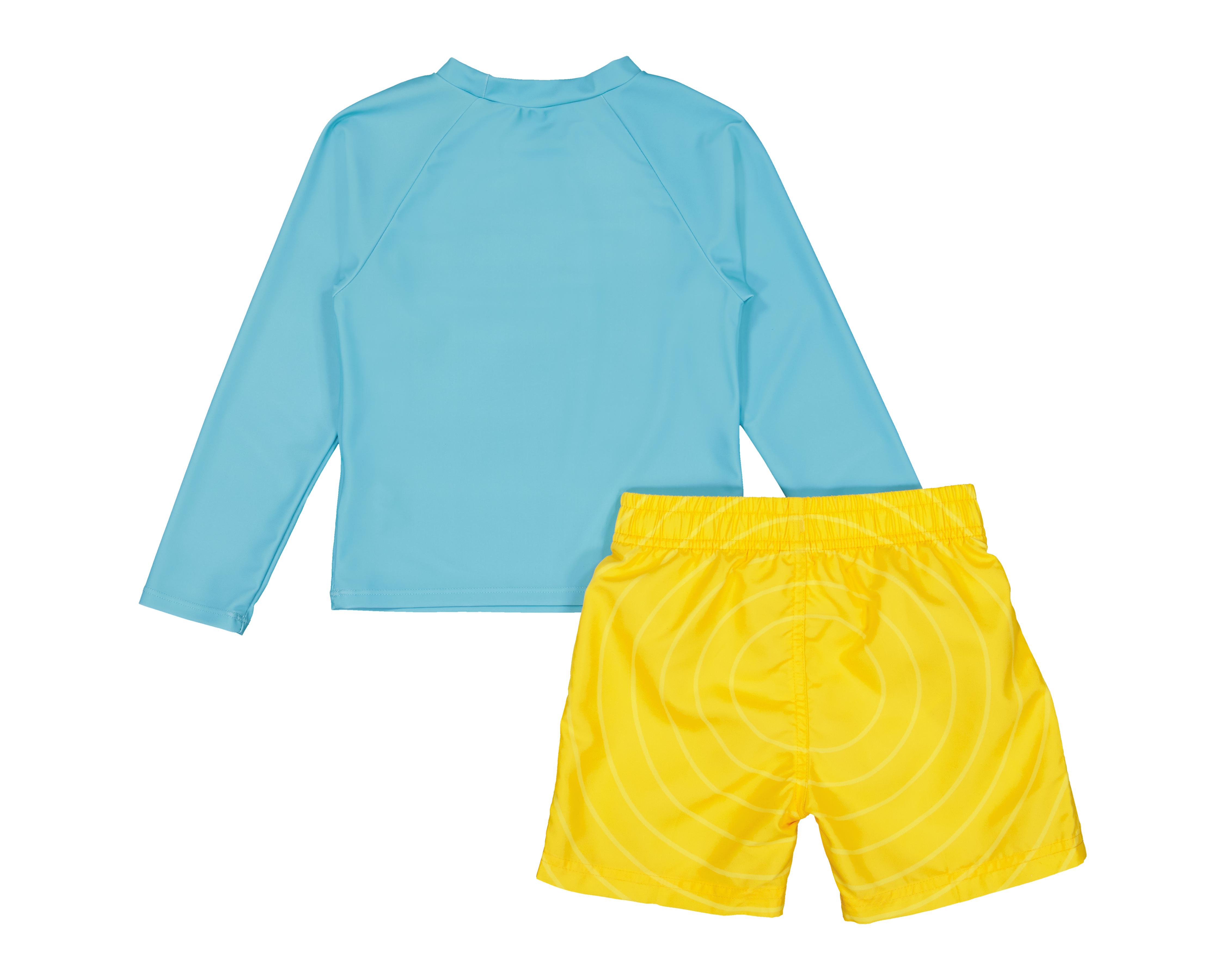 Foto 3 pulgar | Traje de Baño Bob Esponja Estampado para Niño 2 Piezas