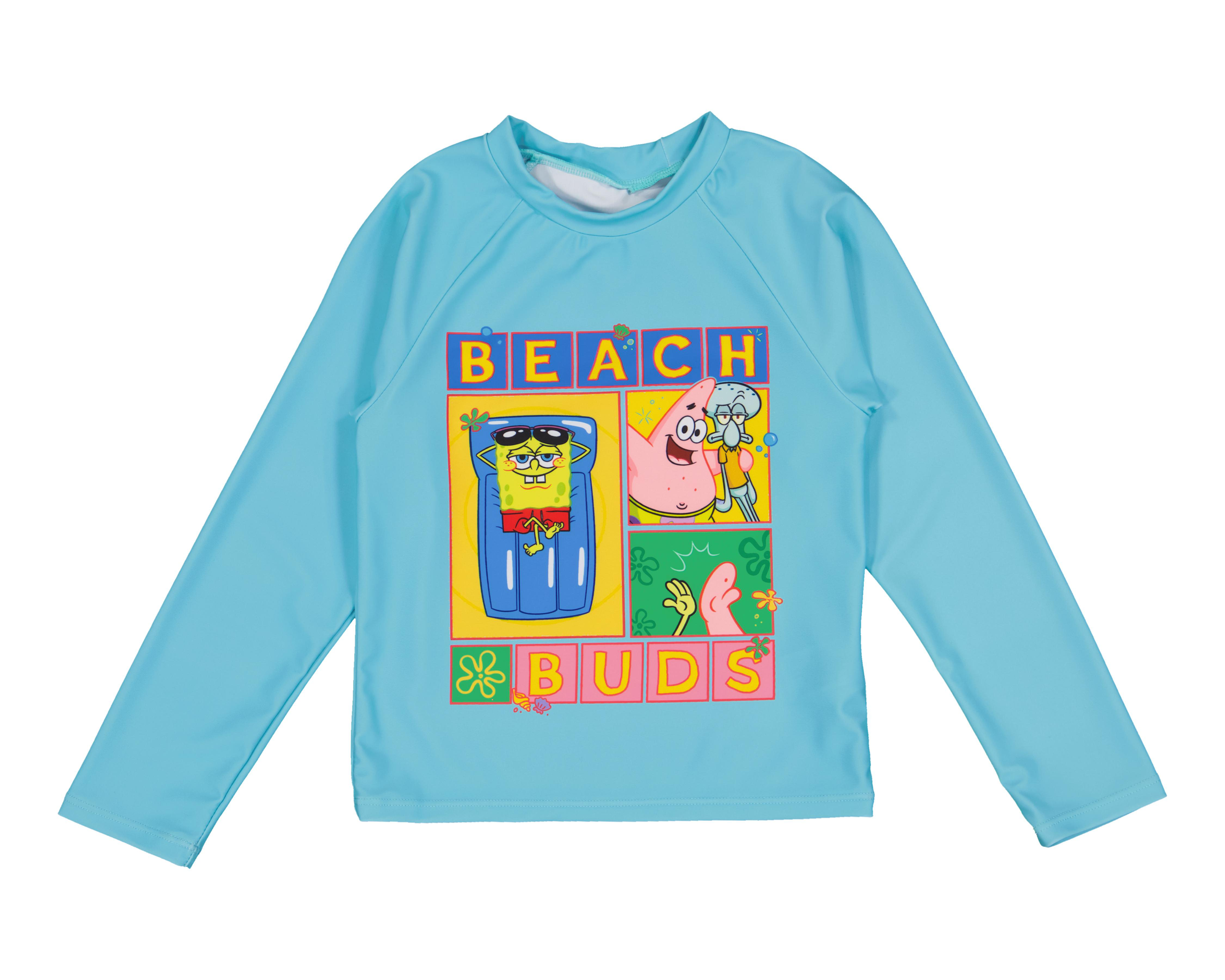 Foto 4 pulgar | Traje de Baño Bob Esponja Estampado para Niño 2 Piezas