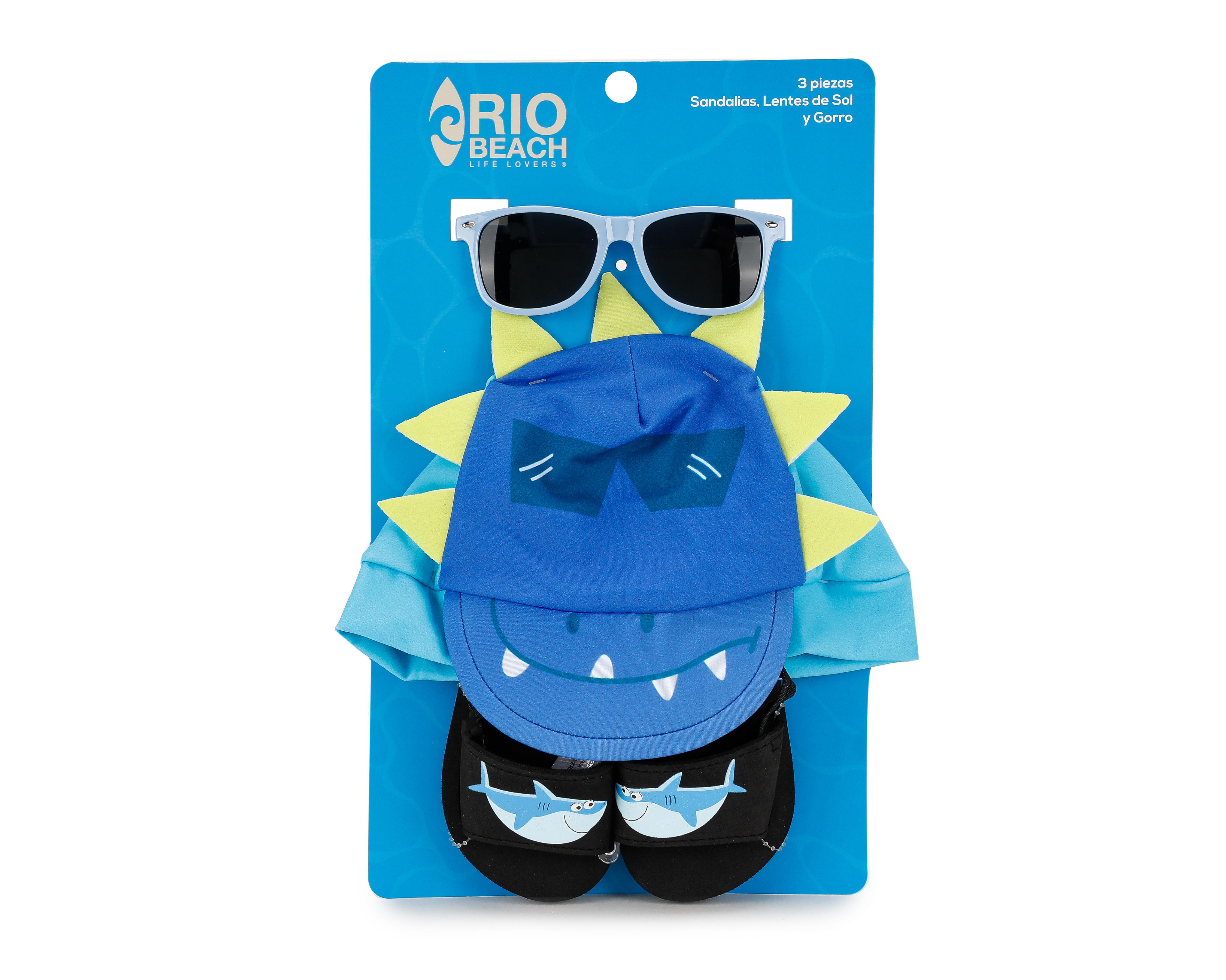 Foto 1 | Sandalias Lentes de Sol y Gorra Rio Beach para Bebé Niño