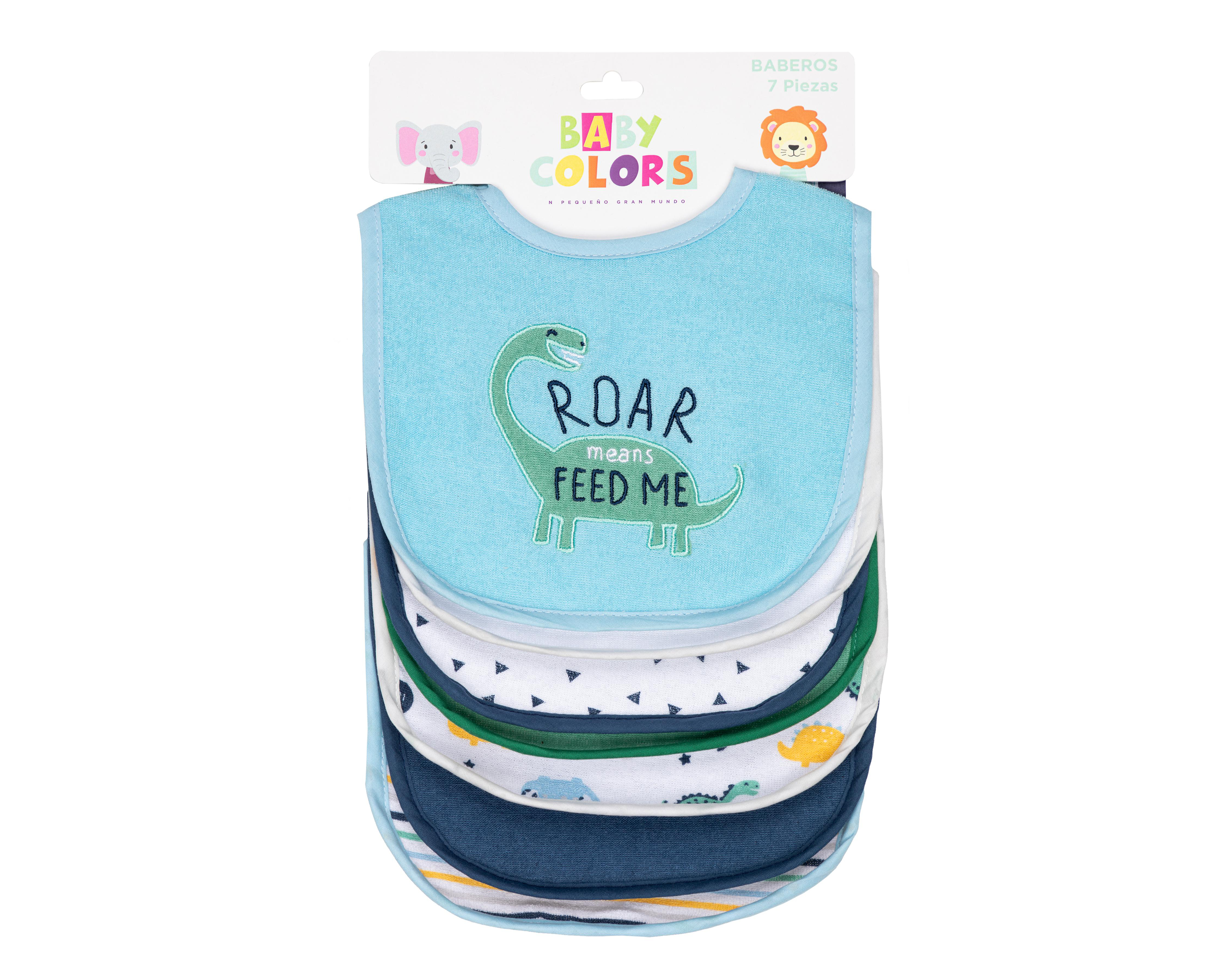 Foto 4 | Baberos para Bebé Baby Colors 7 Piezas