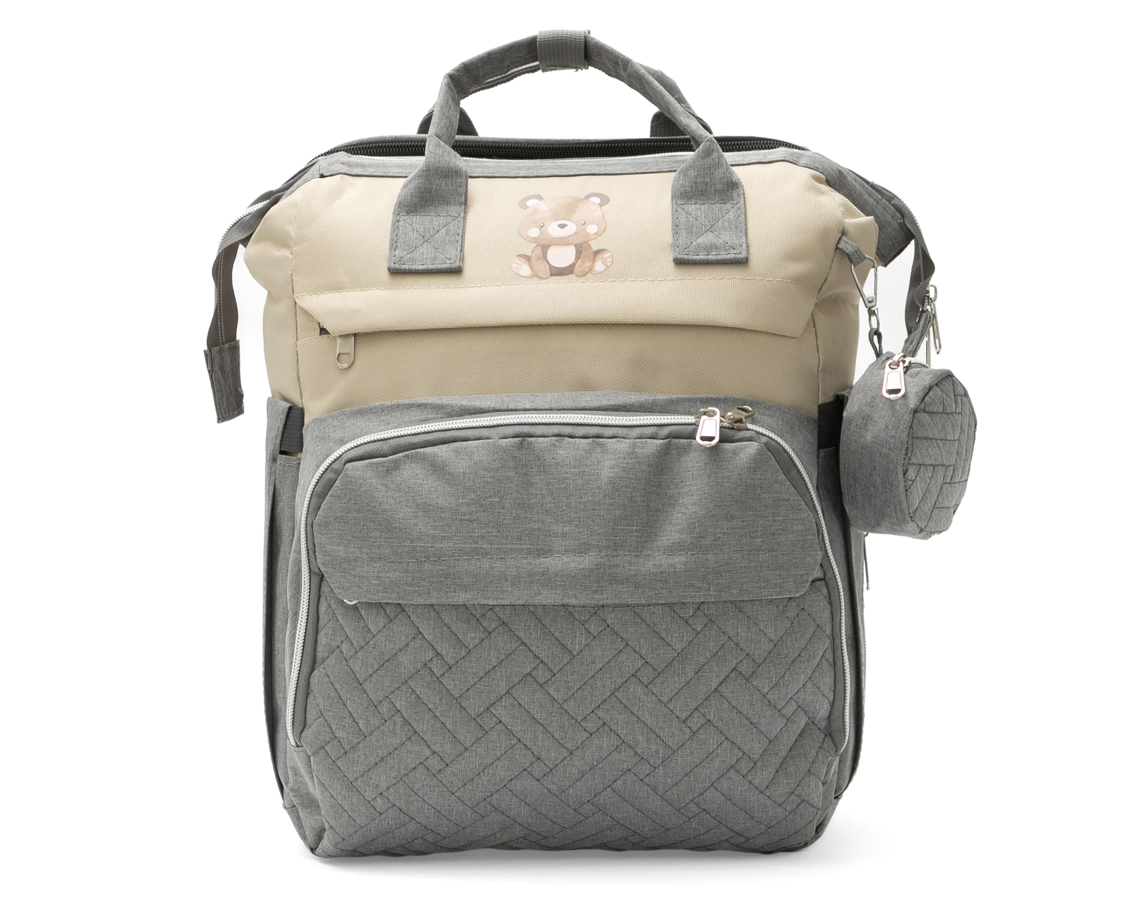 Mochila Pañalera Gris Baby Colors $449