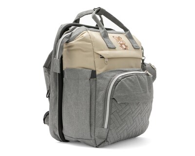 Foto 2 | Mochila Pañalera Gris Baby Colors