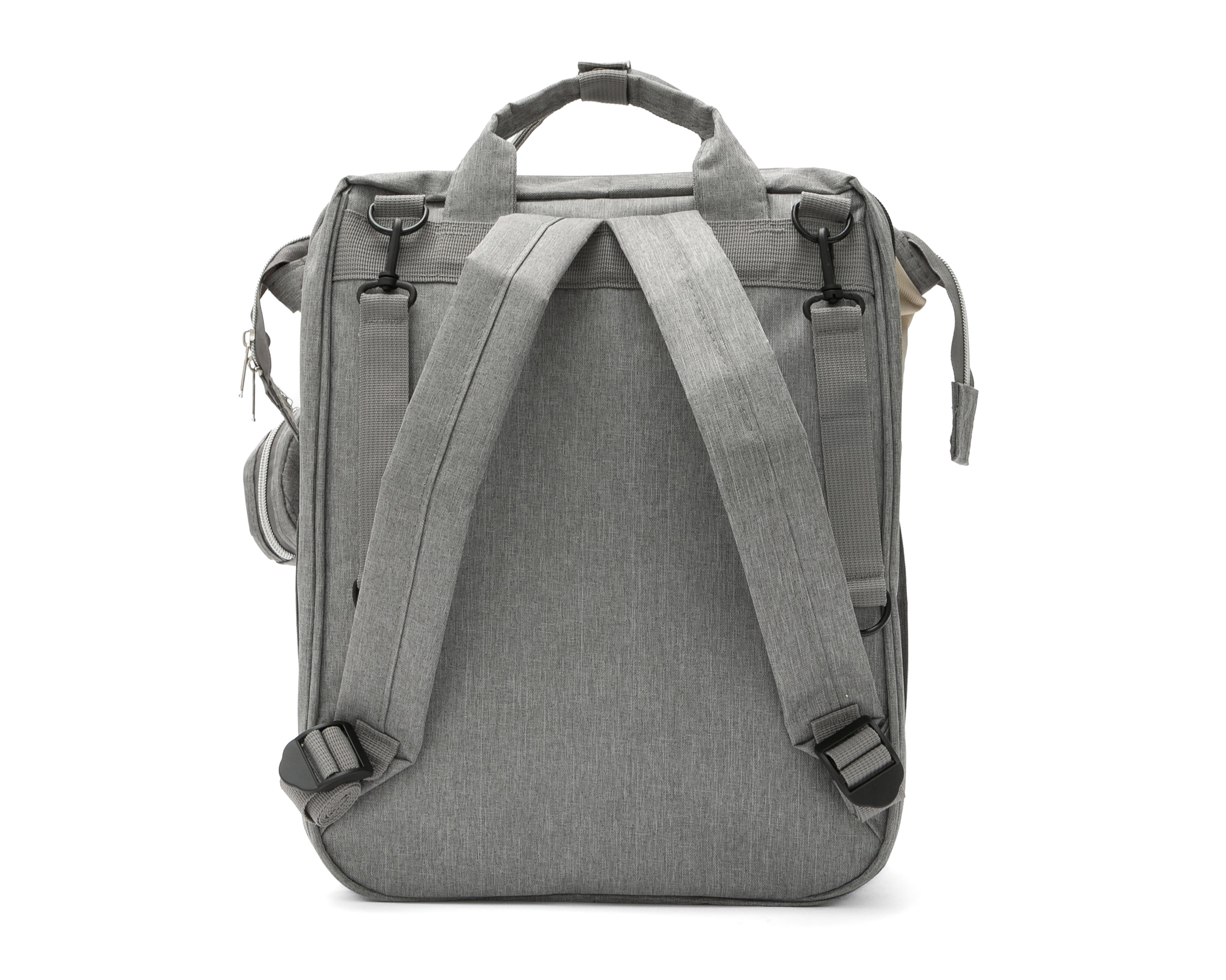 Foto 4 pulgar | Mochila Pañalera Gris Baby Colors