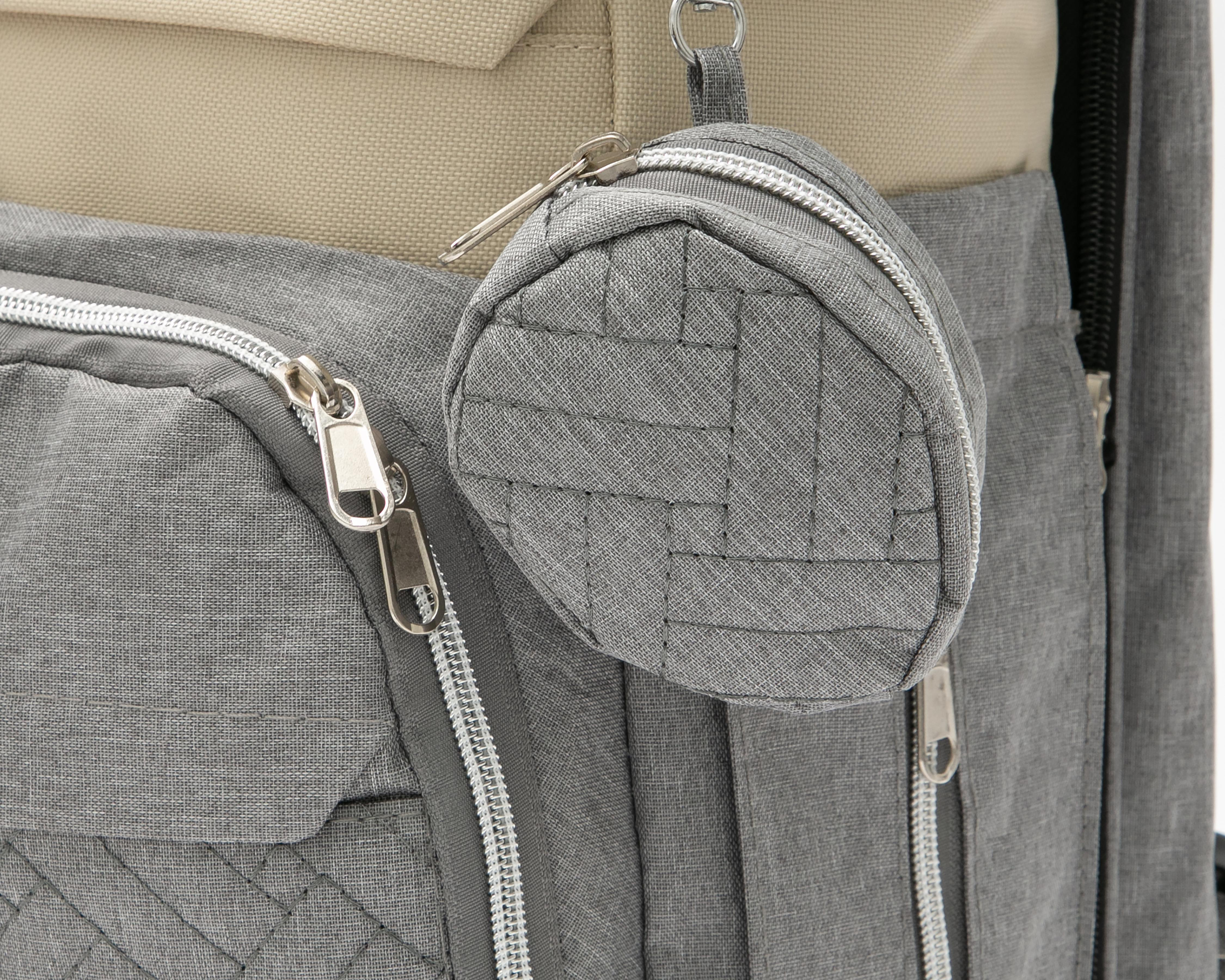 Foto 7 | Mochila Pañalera Gris Baby Colors