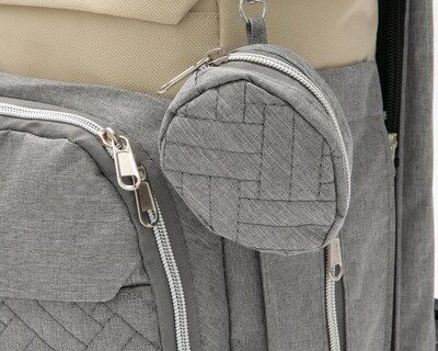 Foto 7 | Mochila Pañalera Gris Baby Colors