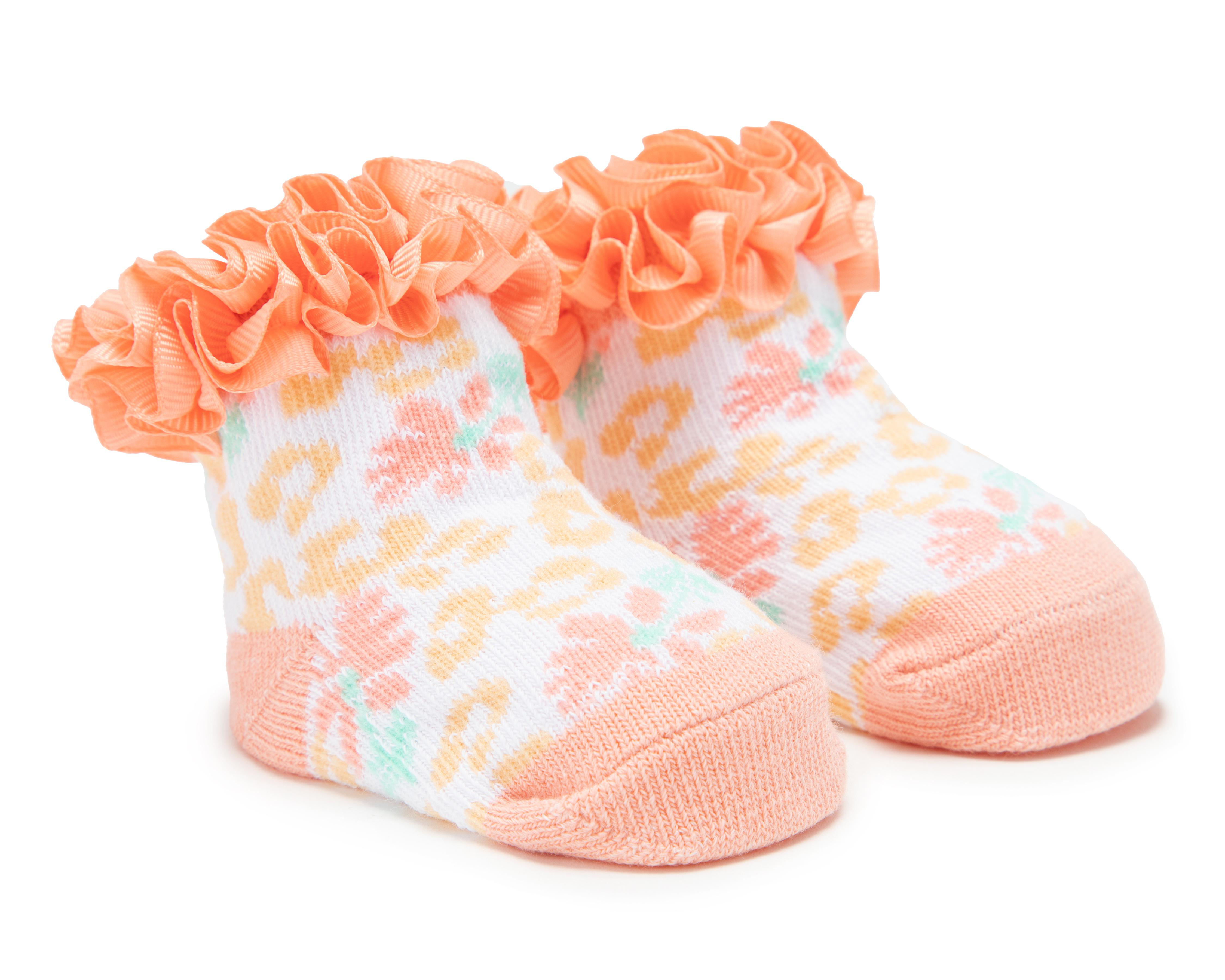 Foto 4 | Tiara y Calcetas para Bebé Niña Baby Colors 5 Piezas