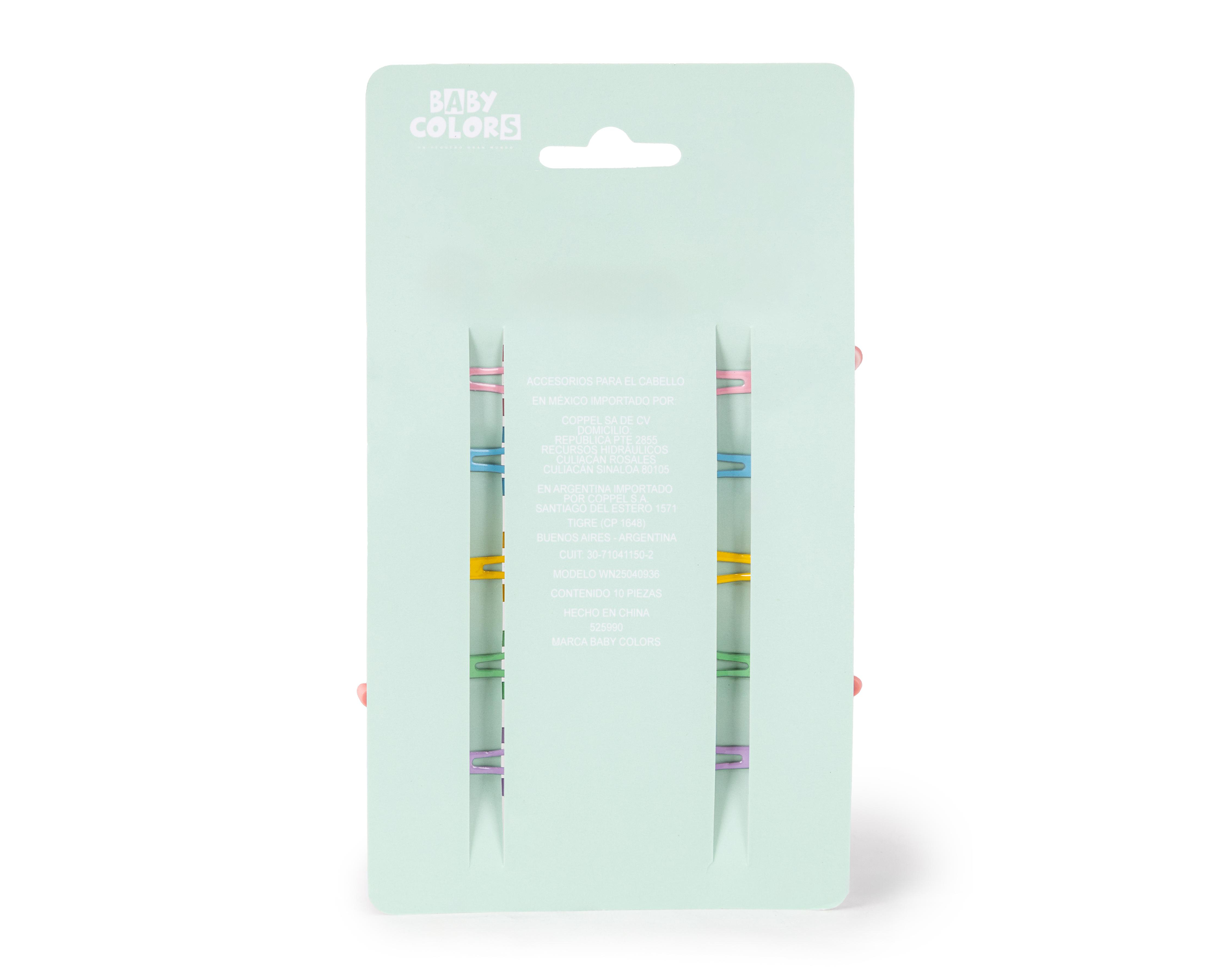 Foto 3 pulgar | Broches para Cabello Baby Colors 5 Pares