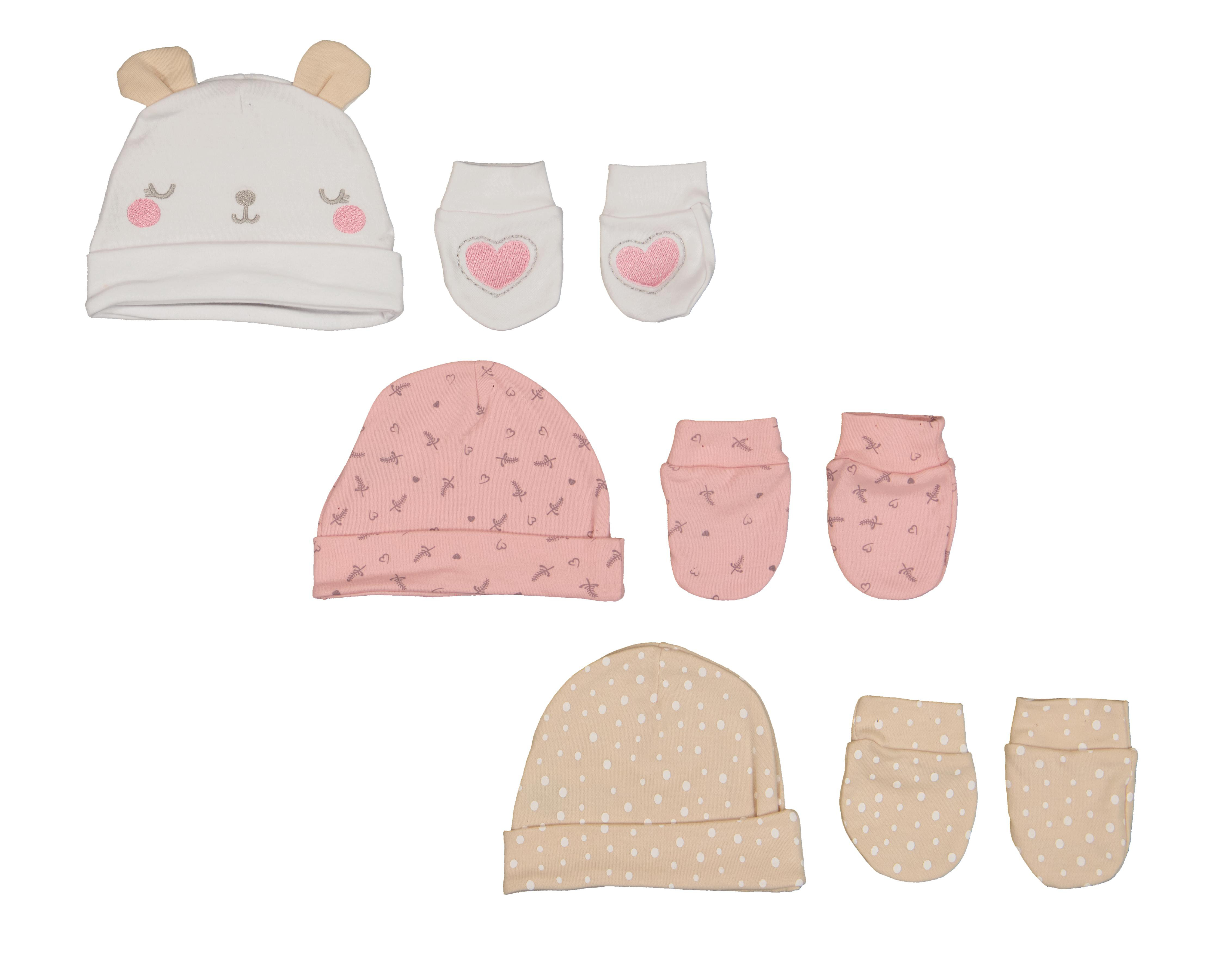 Foto 1 | Gorro y Guantes para Bebé Niña Baby Colors 6 Piezas