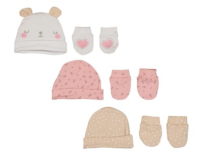 Foto 1 | Gorro y Guantes para Bebé Niña Baby Colors 6 Piezas