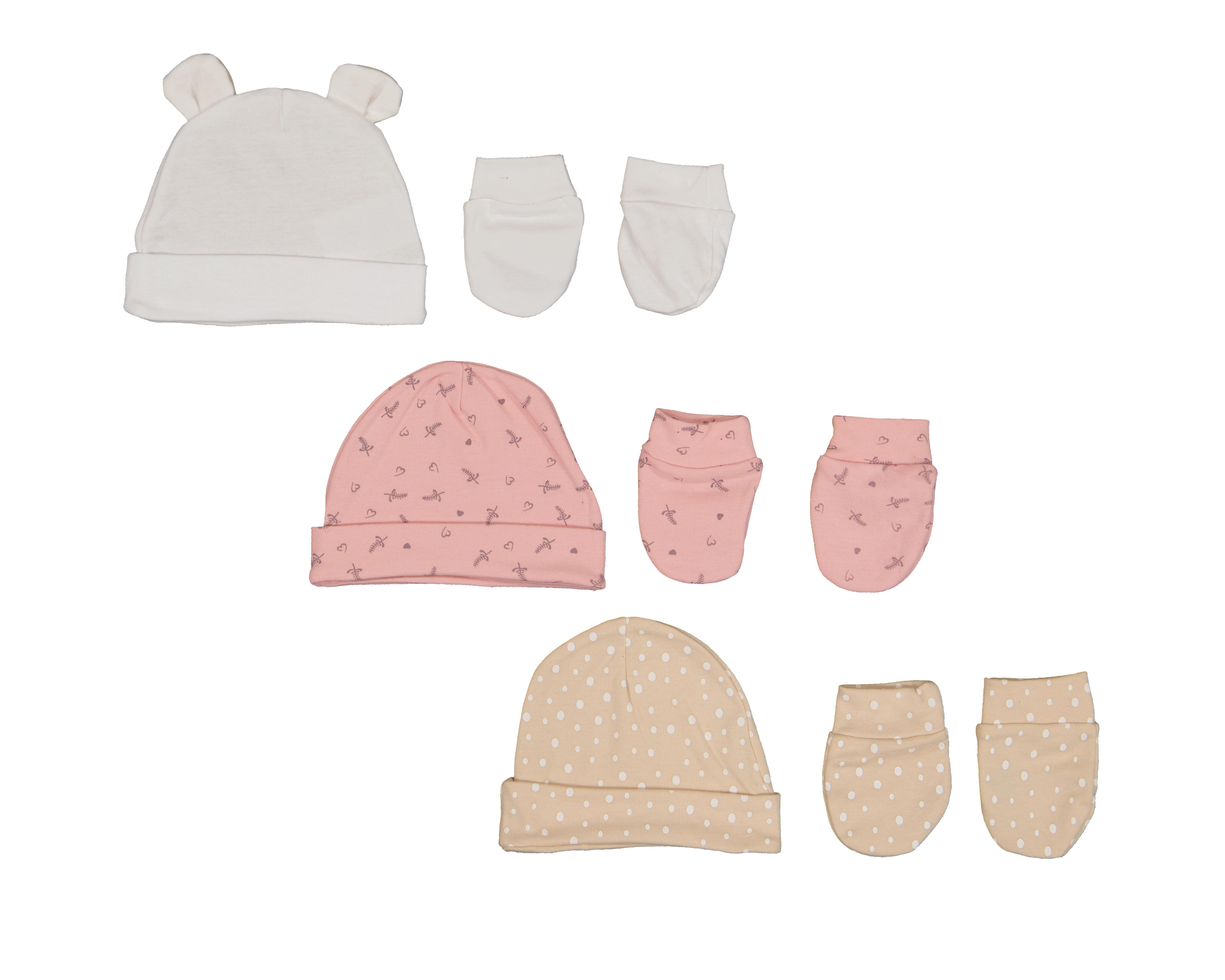 Foto 3 pulgar | Gorro y Guantes para Bebé Niña Baby Colors 6 Piezas