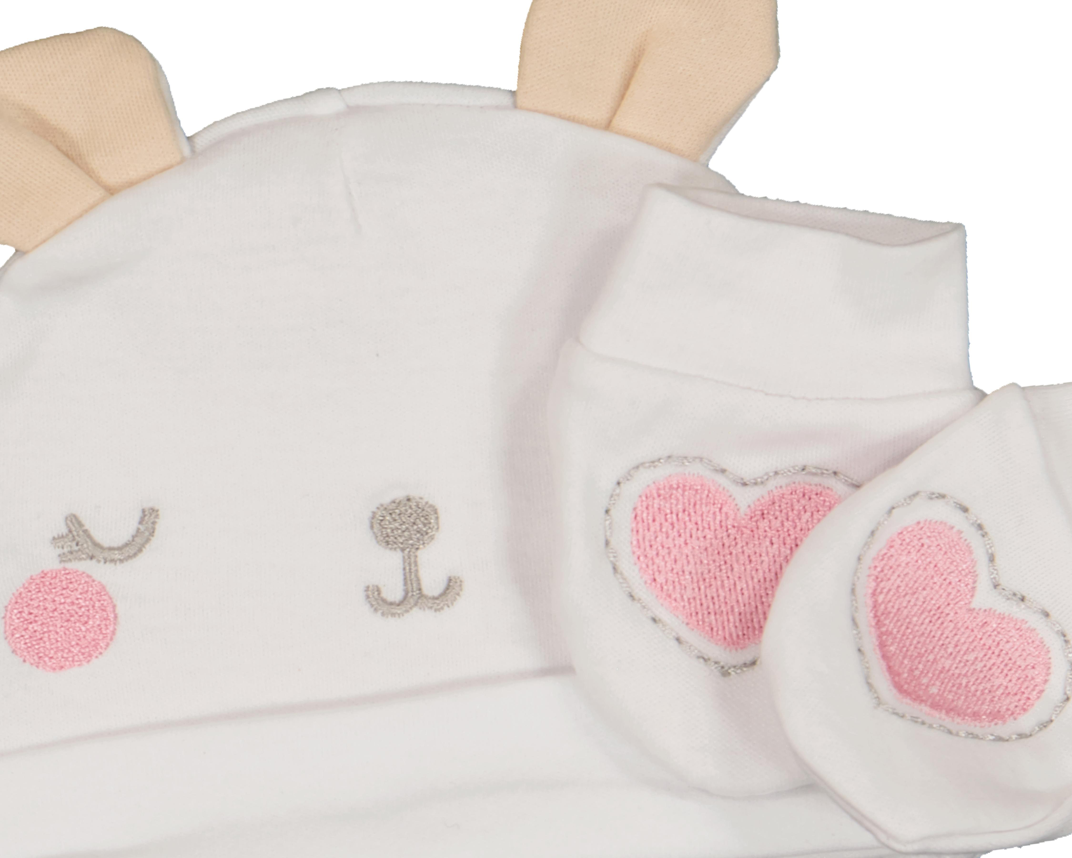 Foto 5 pulgar | Gorro y Guantes para Bebé Niña Baby Colors 6 Piezas