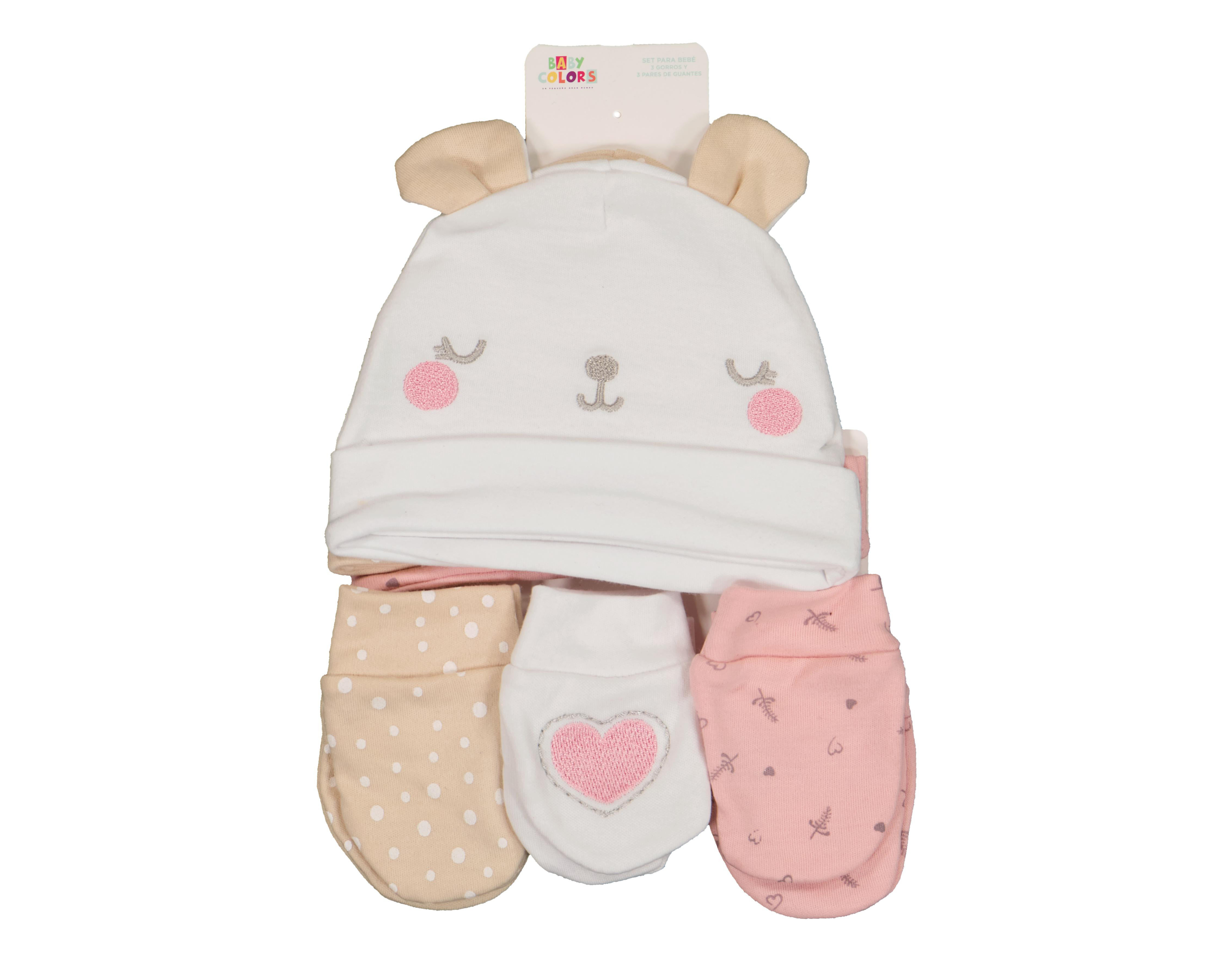 Foto 5 | Gorro y Guantes para Bebé Niña Baby Colors 6 Piezas