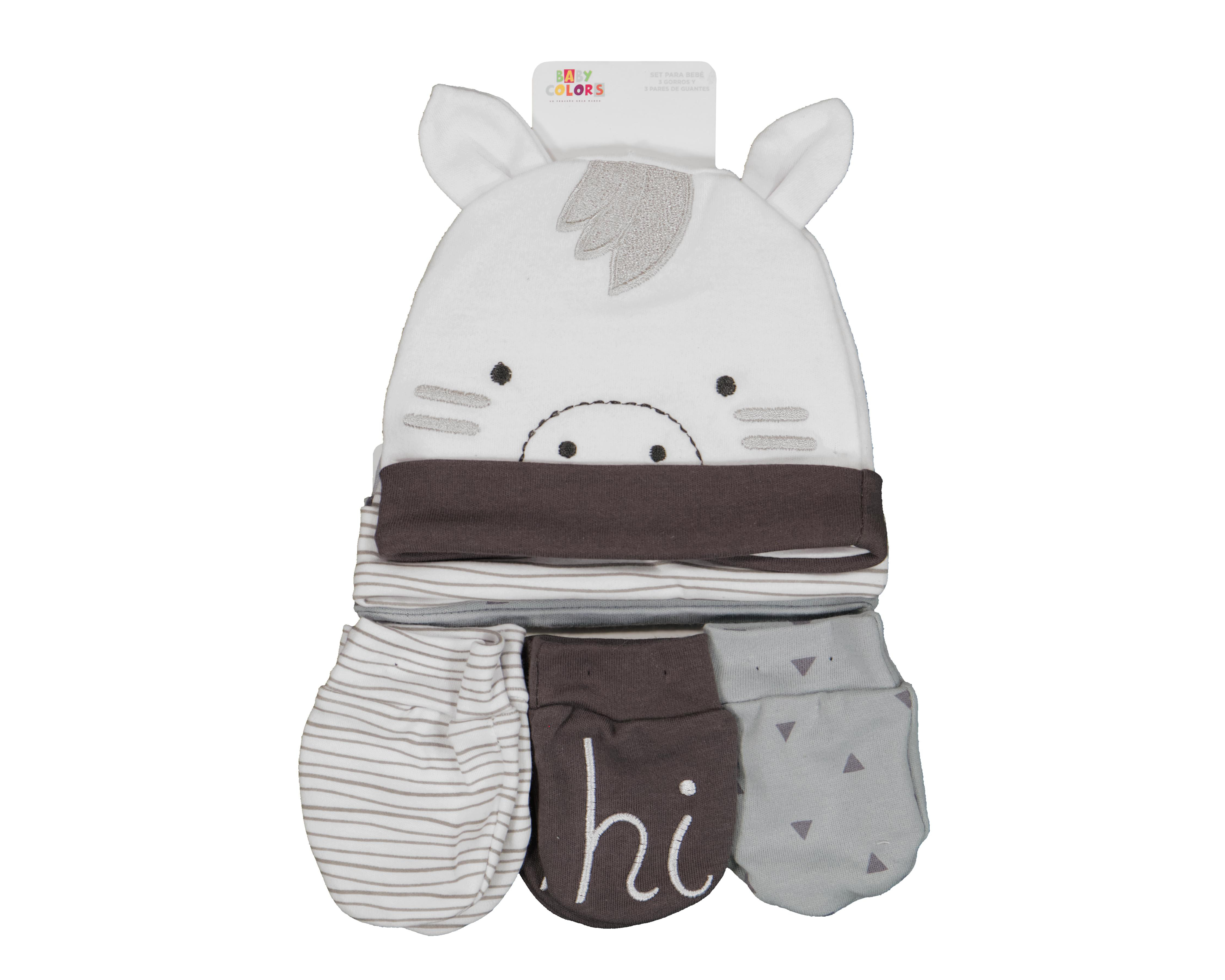 Foto 5 | Gorro y Guantes para Bebé Niño Baby Colors 6 Piezas