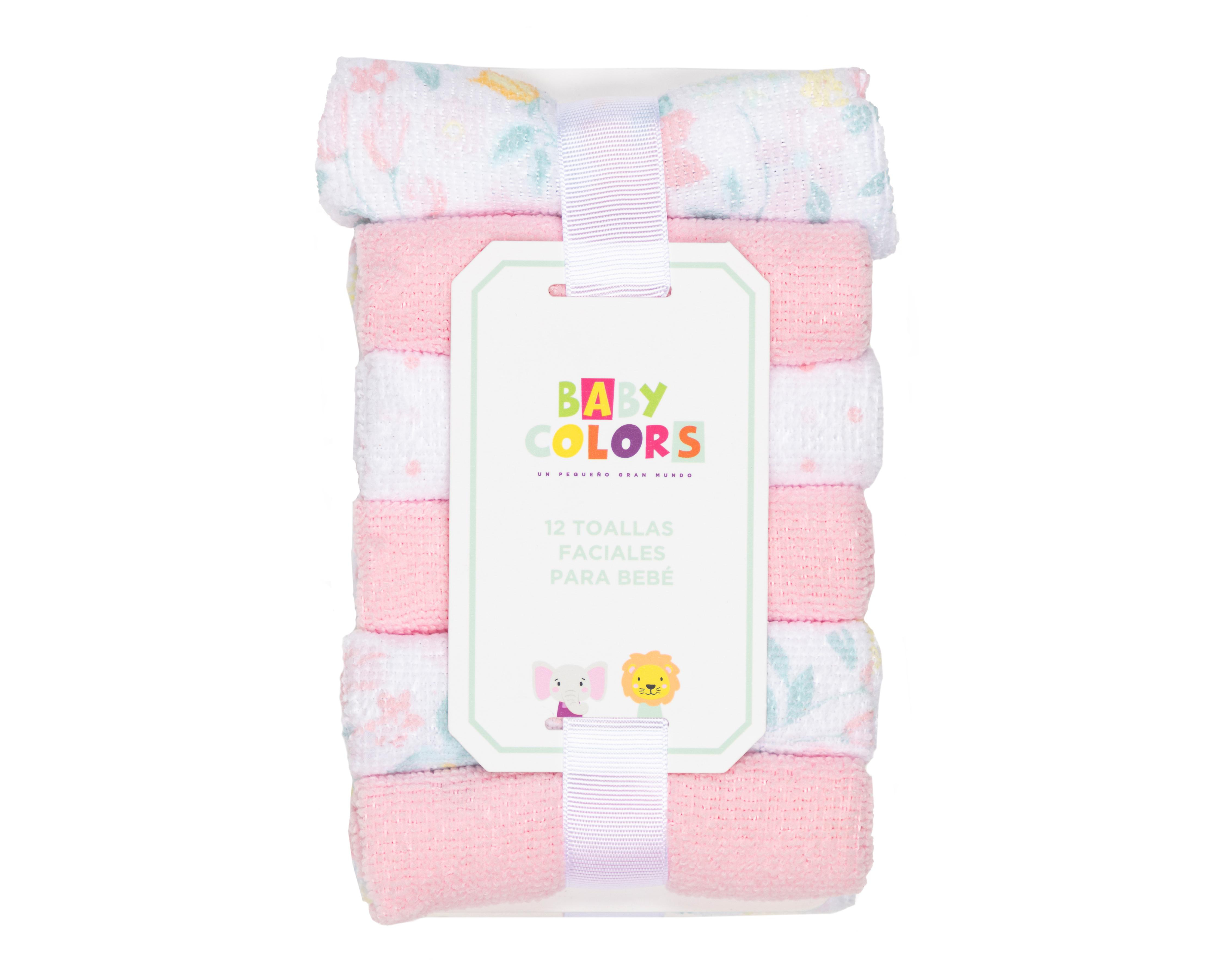 Foto 6 | Toallas Faciales Baby Colors para Bebé 12 Piezas