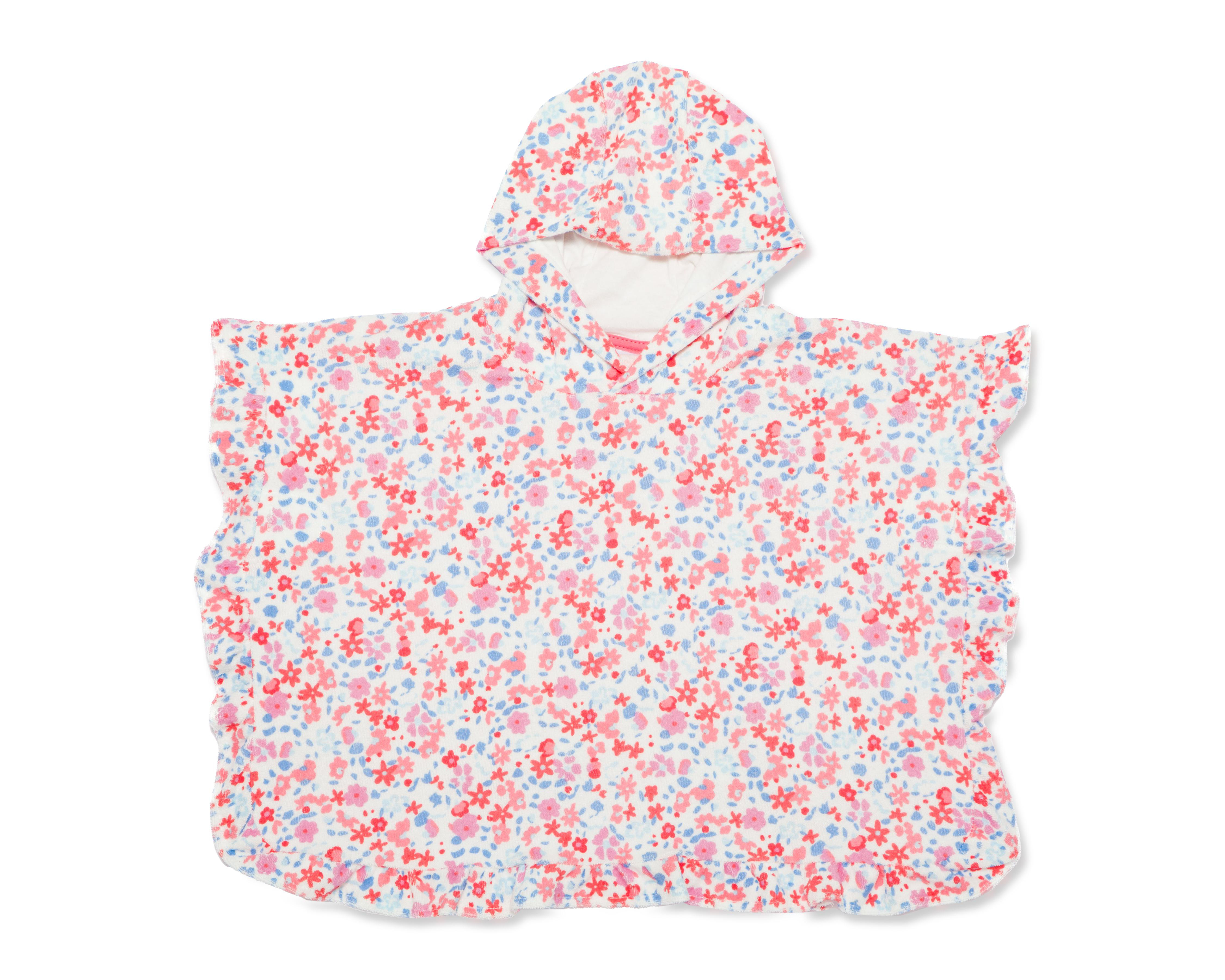 Foto 2 pulgar | Toalla con Capucha para Bebé Niña Baby Colors Floral