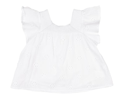 Foto 2 | Blusa para Bebé Niña Baby Colors de Algodón Blanca