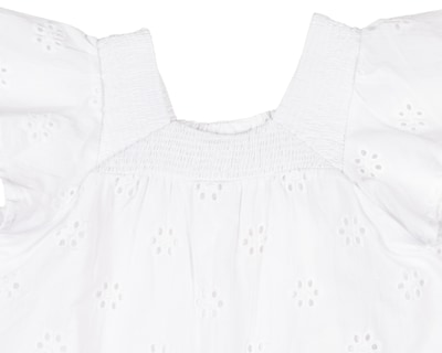 Foto 3 | Blusa para Bebé Niña Baby Colors de Algodón Blanca