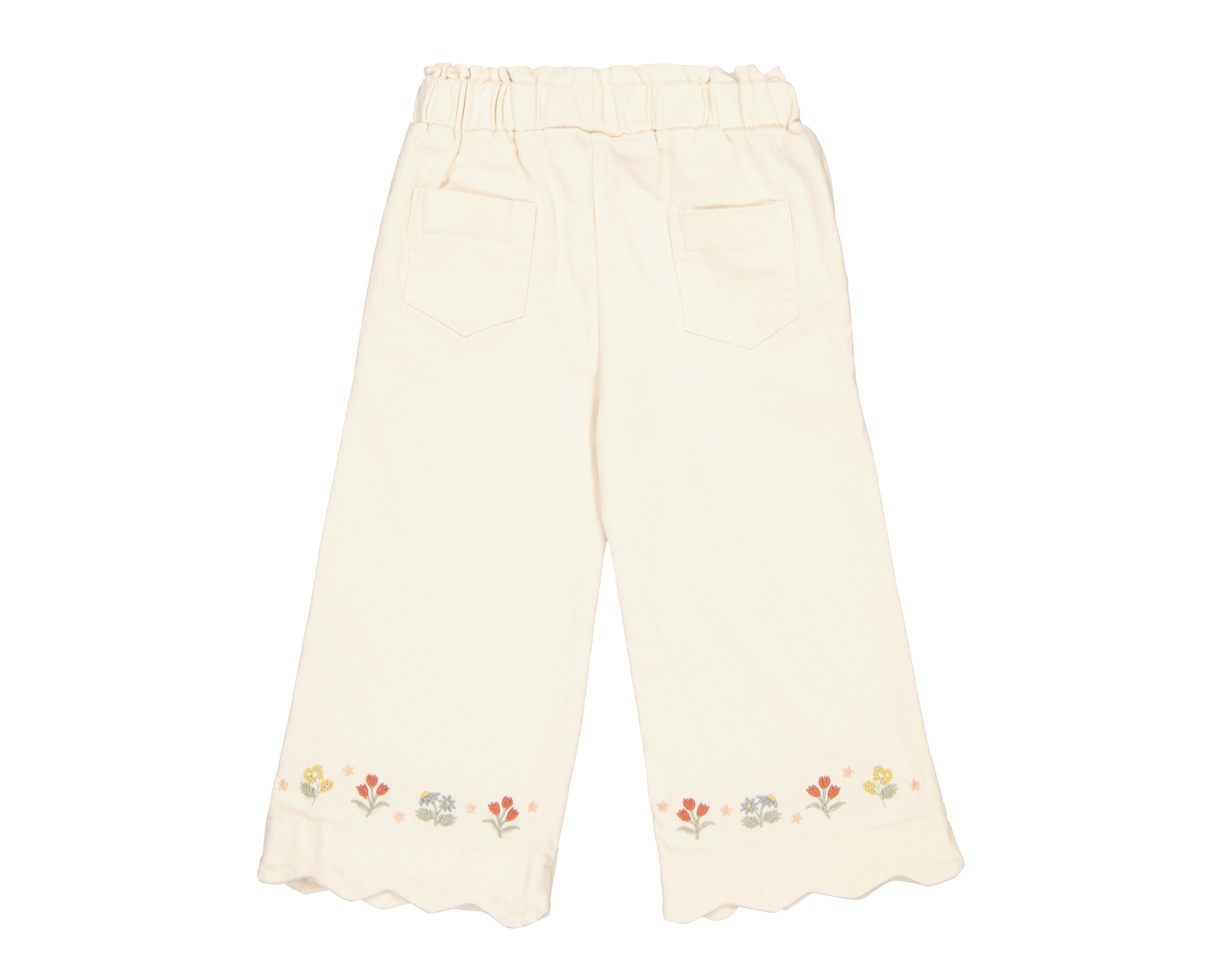 Foto 2 | Pantalón para Bebé Niña Baby Colors de Algodón con Bordados