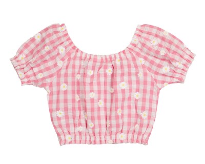 Foto 2 | Blusa para Bebé Niña Baby Colors de Algodón a Cuadros