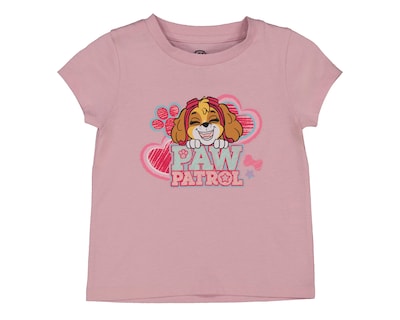Foto 1 | Playera para Bebé Niña Paw Patrol de Algodón Rosa