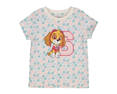 Foto 1 | Playera para Bebé Niña Paw Patrol de Algodón Estampada