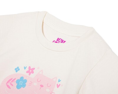Foto 3 | Playera para Bebé Niña Baby Colors de Algodón Manga Corta 2 Piezas