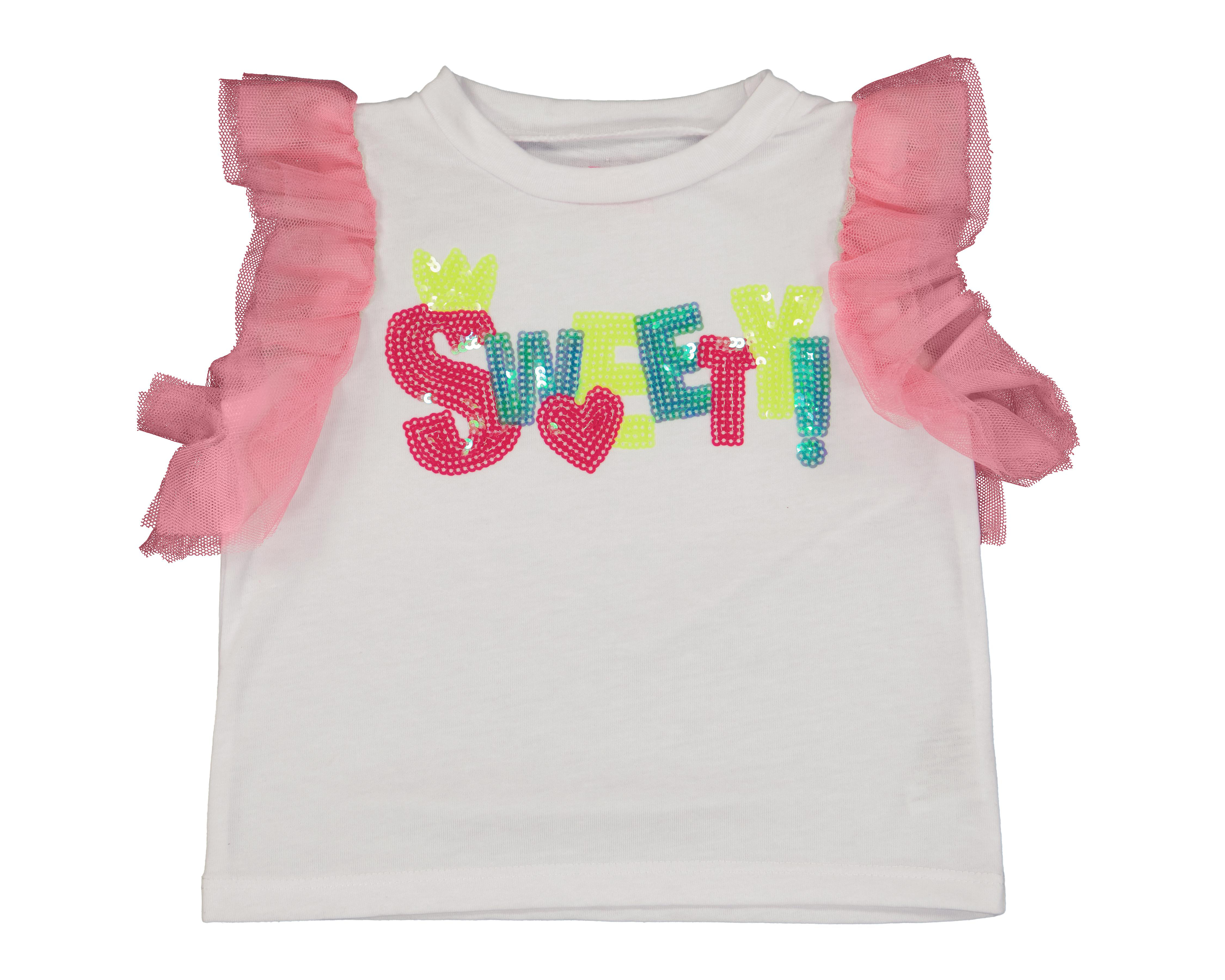 Foto 2 pulgar | Playera para Bebé Niña Baby Colors con Olanes