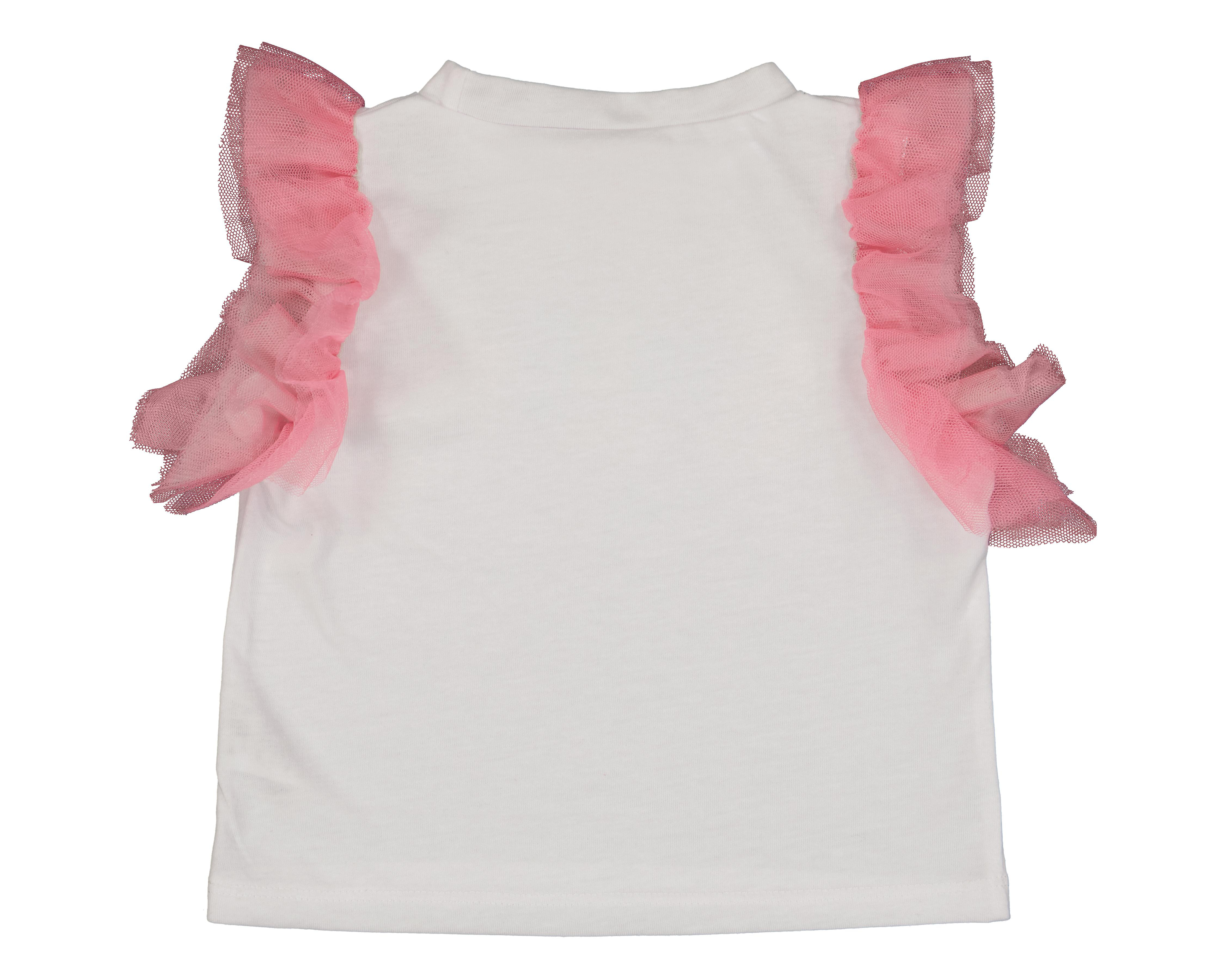 Foto 3 pulgar | Playera para Bebé Niña Baby Colors con Olanes