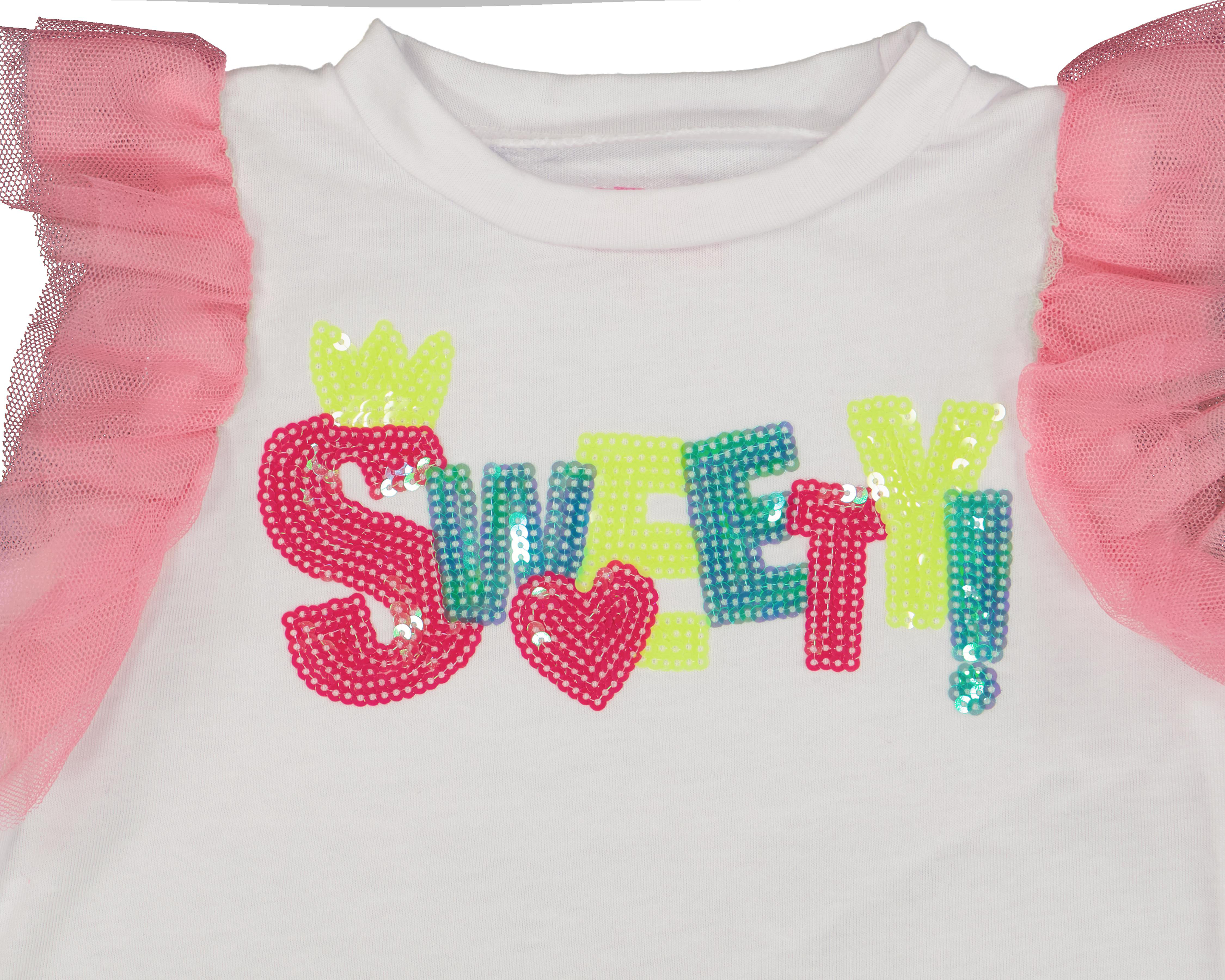 Foto 4 pulgar | Playera para Bebé Niña Baby Colors con Olanes