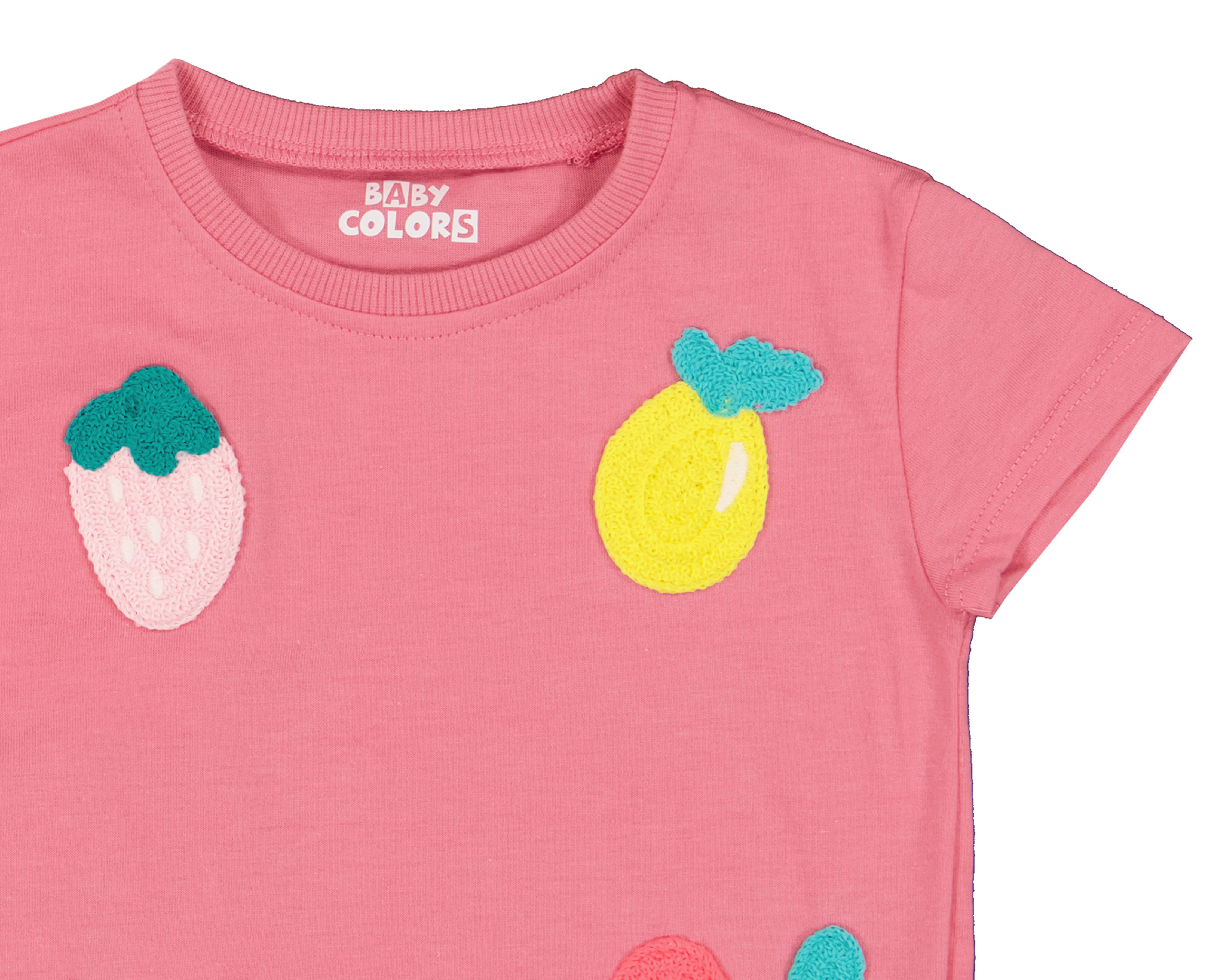 Foto 5 pulgar | Playera para Bebé Niña Baby Colors Estampada 2 Piezas