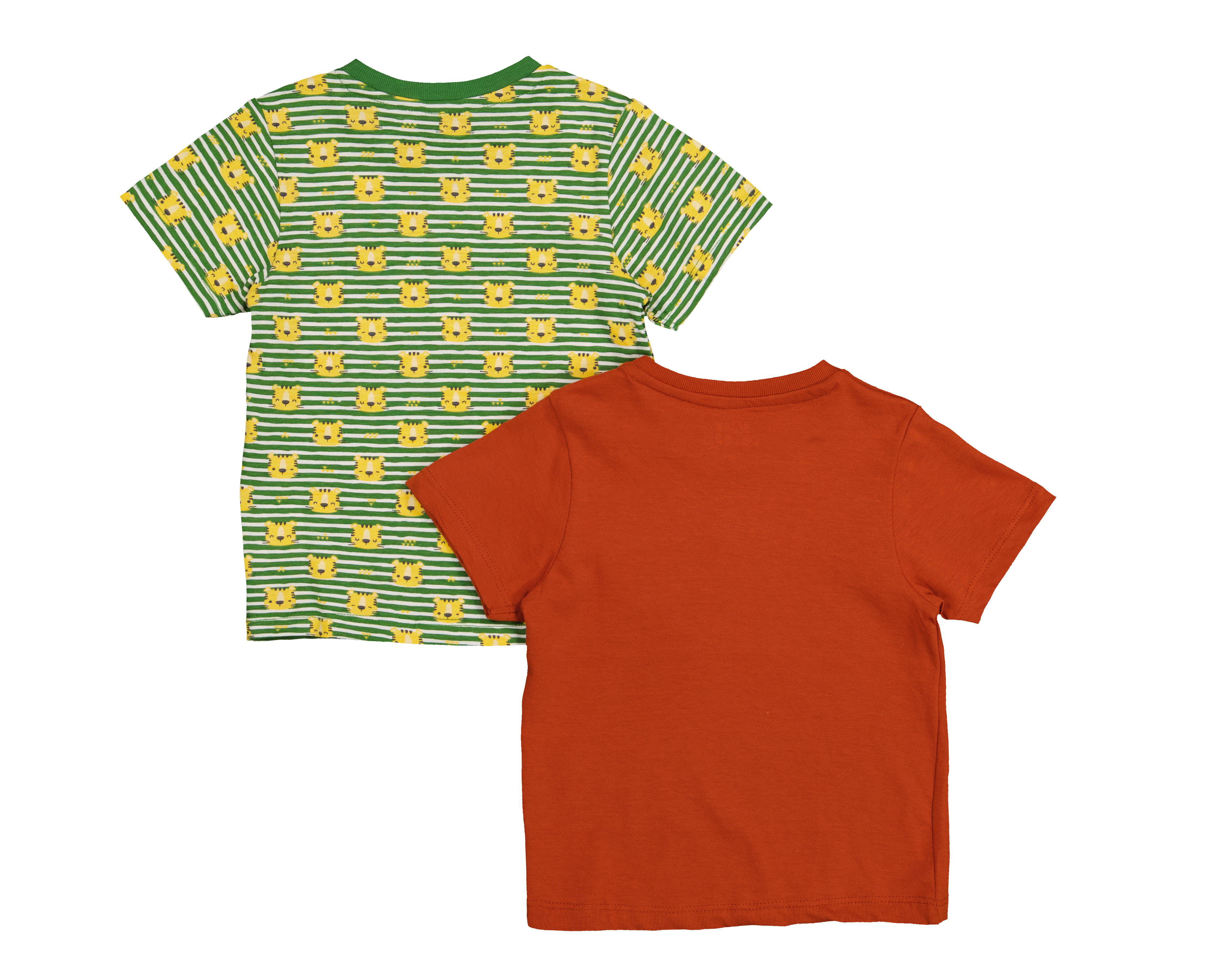 Foto 3 pulgar | Playera para Bebé Niño Baby Colors de Algodón 2 Piezas