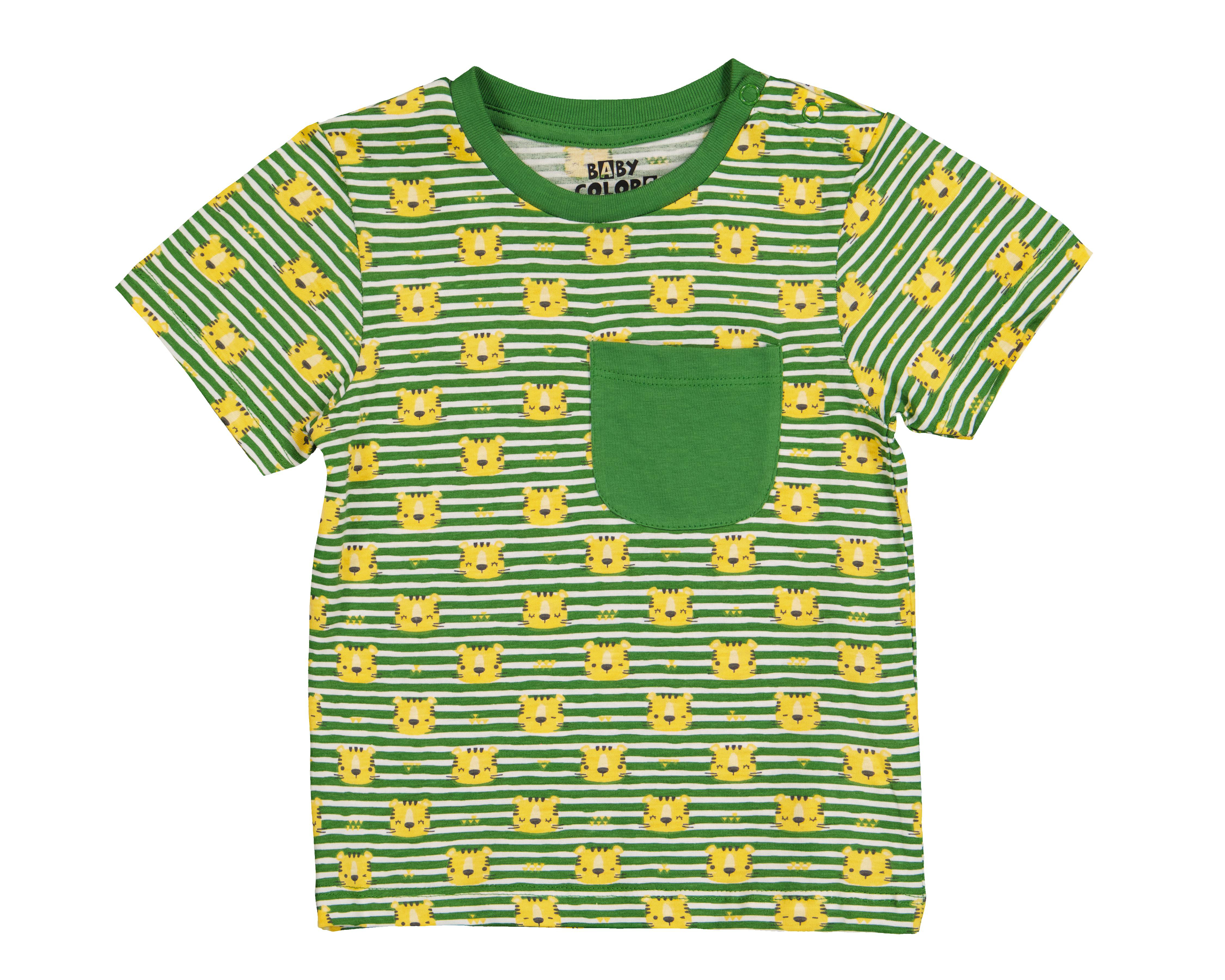 Foto 4 pulgar | Playera para Bebé Niño Baby Colors de Algodón 2 Piezas