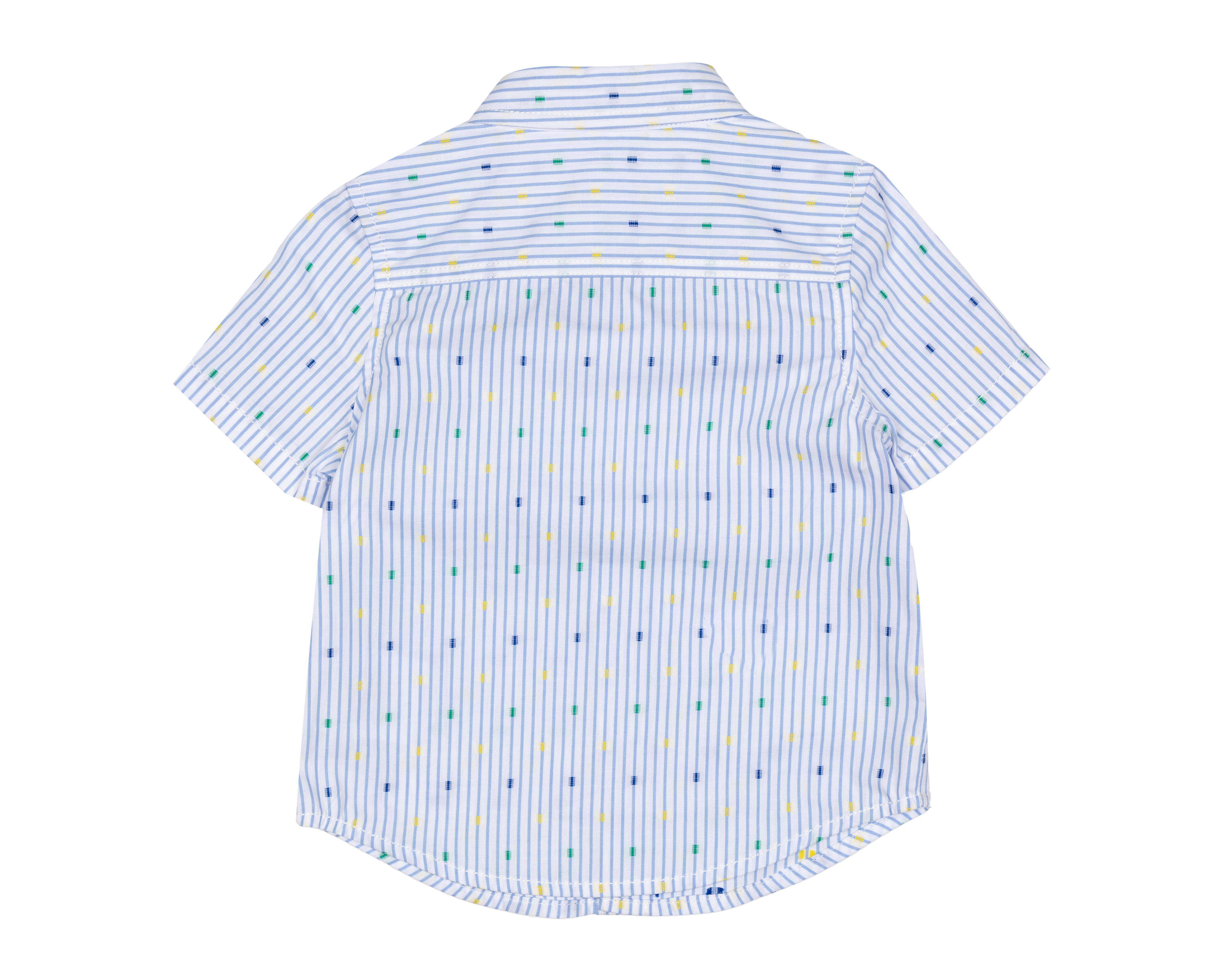 Foto 3 pulgar | Camisa para Bebé Baby Colors de Algodón a Rayas