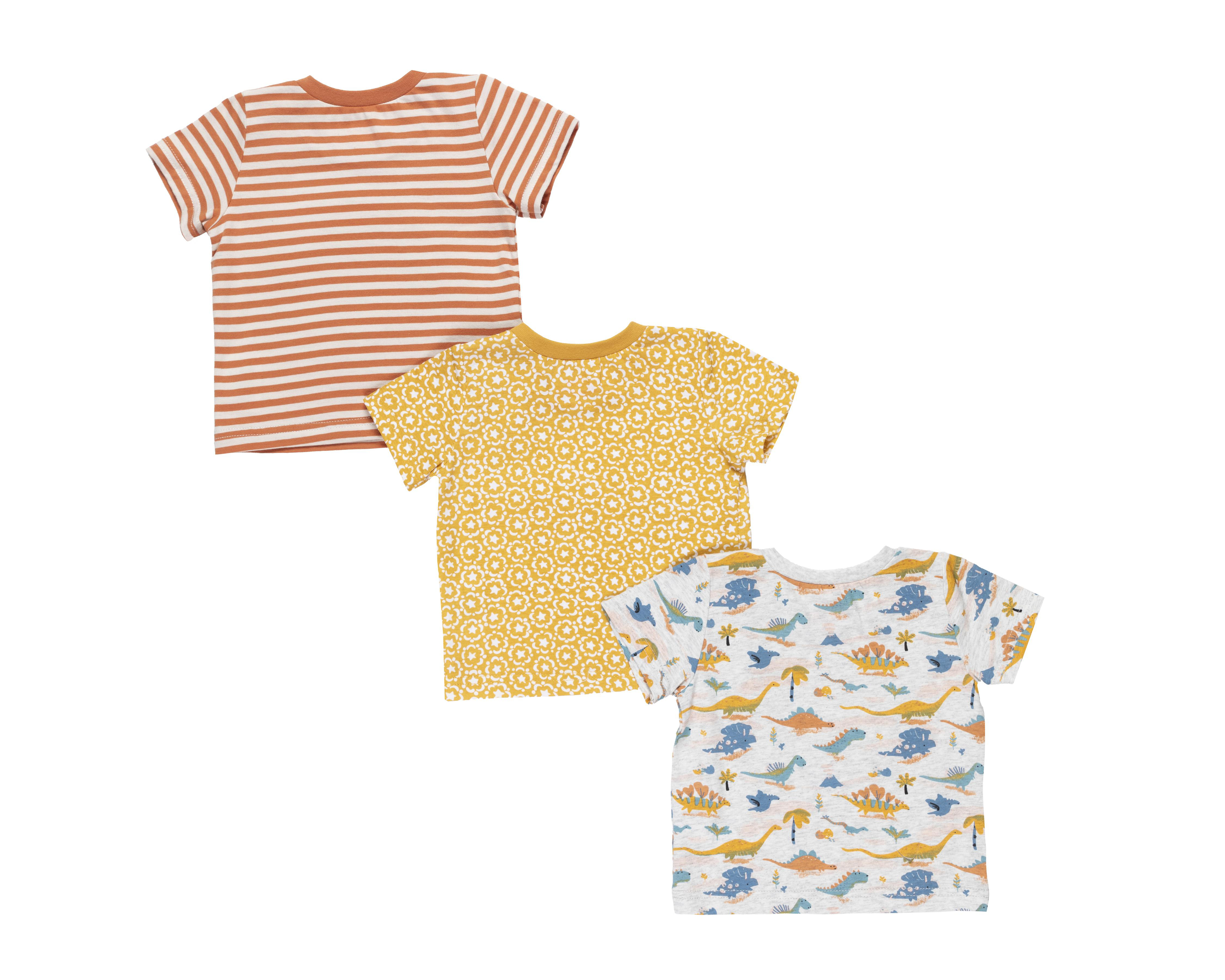 Foto 2 | Playera Baby Colors para Bebé Niño 3 Piezas