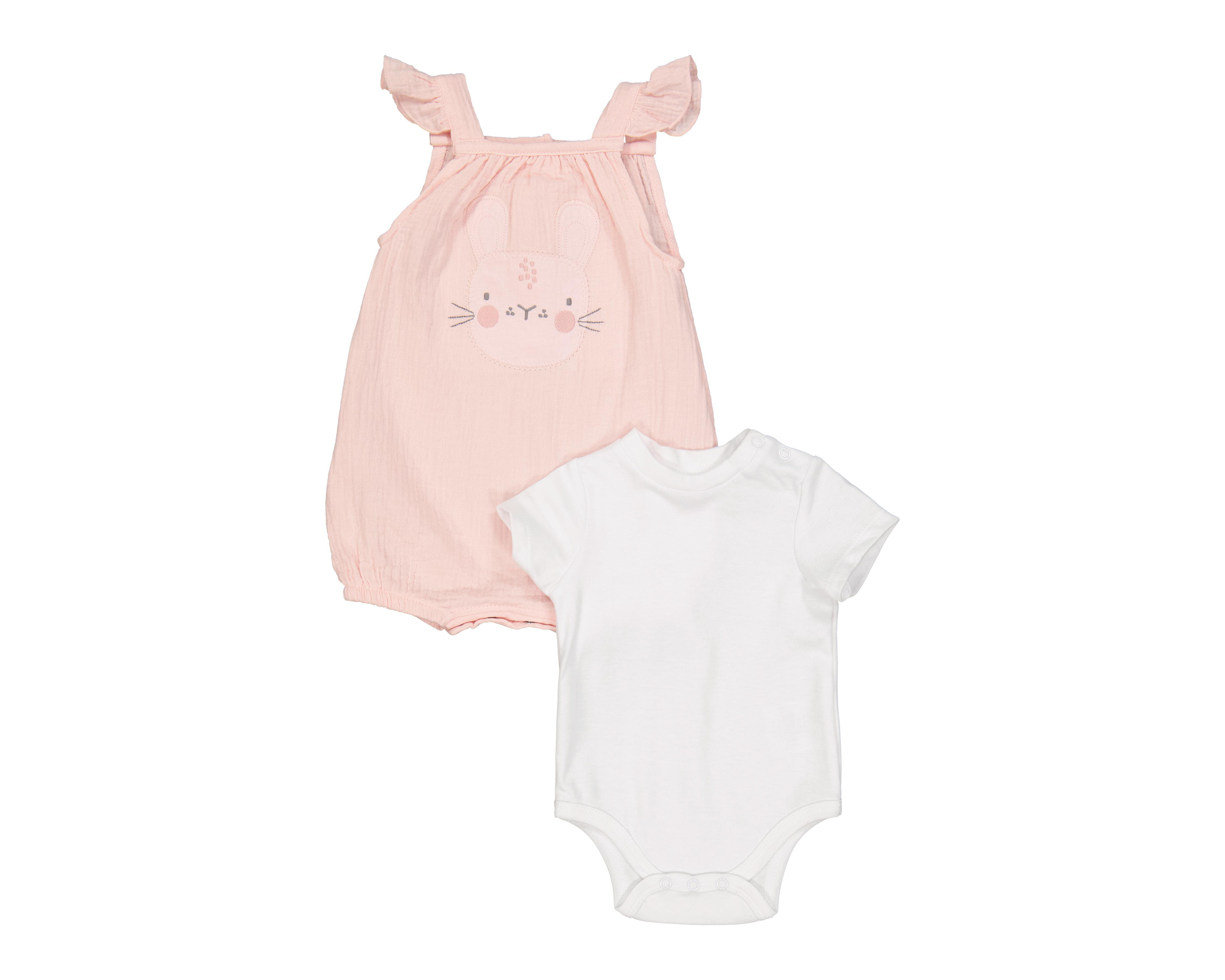 Overol y Pañalero de Algodón para Bebé Niña Baby Colors