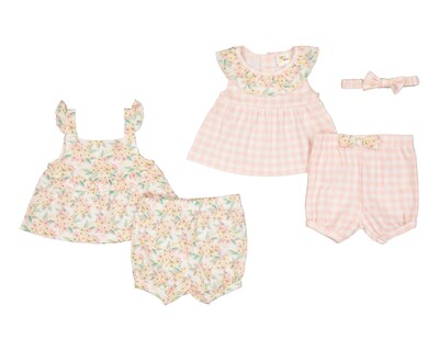 Foto 1 | Conjunto para Bebé Niña Baby Colors Estampado 4 Piezas