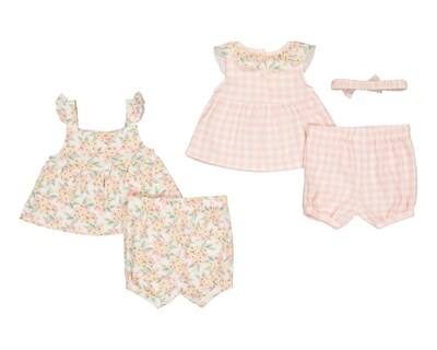 Foto 2 | Conjunto para Bebé Niña Baby Colors Estampado 4 Piezas