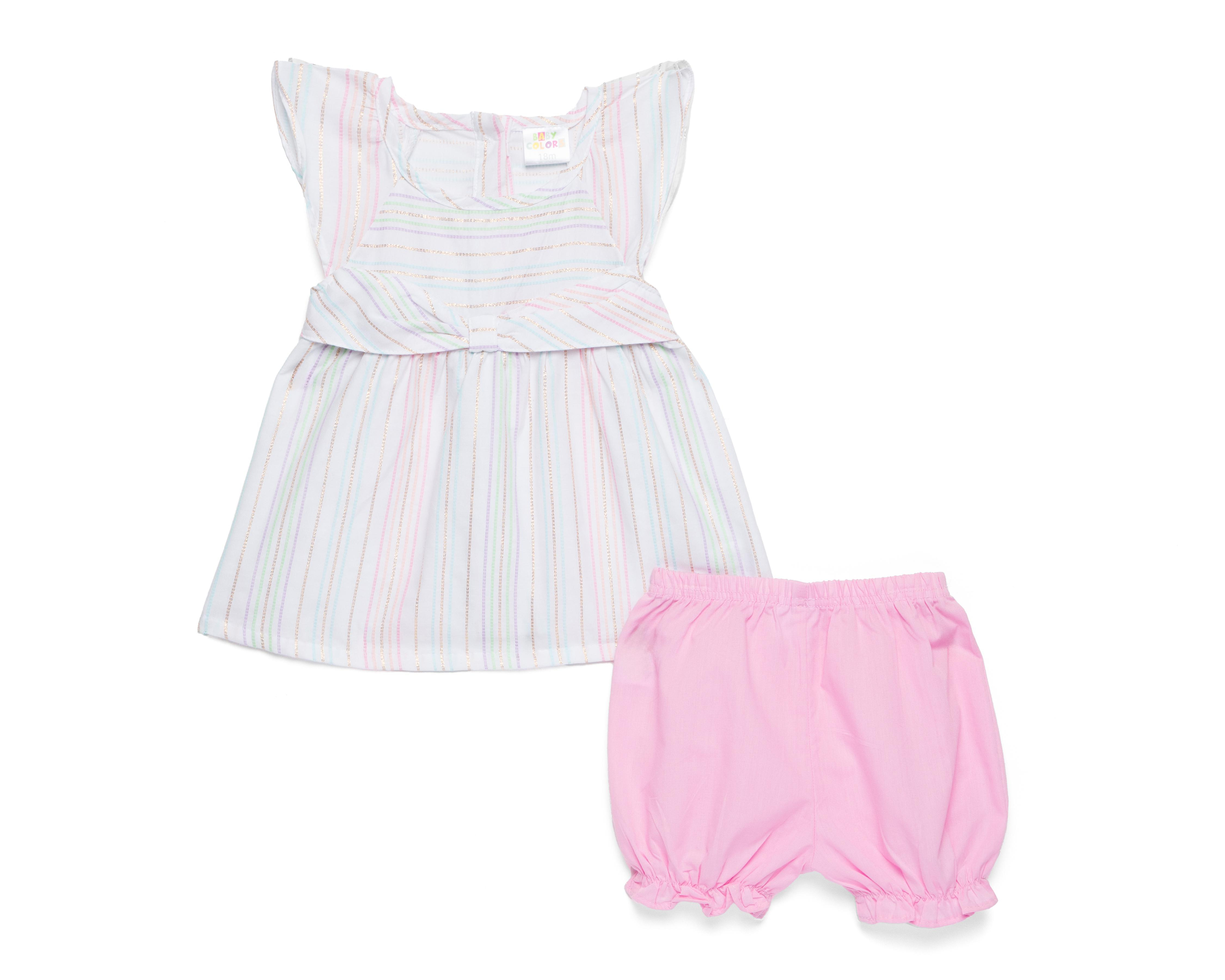 Short y Blusa para Bebé Niña Baby Colors
