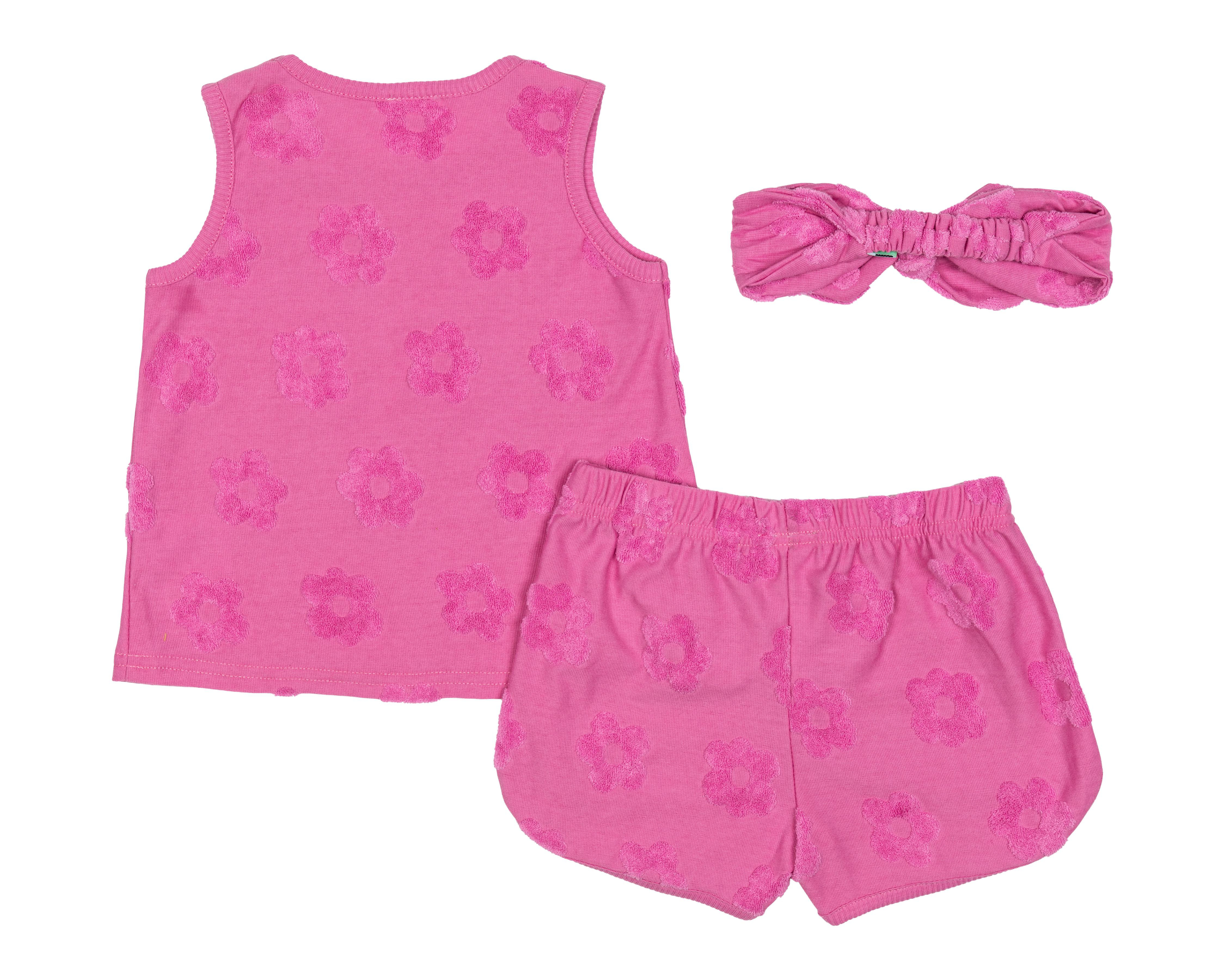 Foto 2 | Conjunto para Bebé Niña Baby Colors con Diadema 3 Piezas