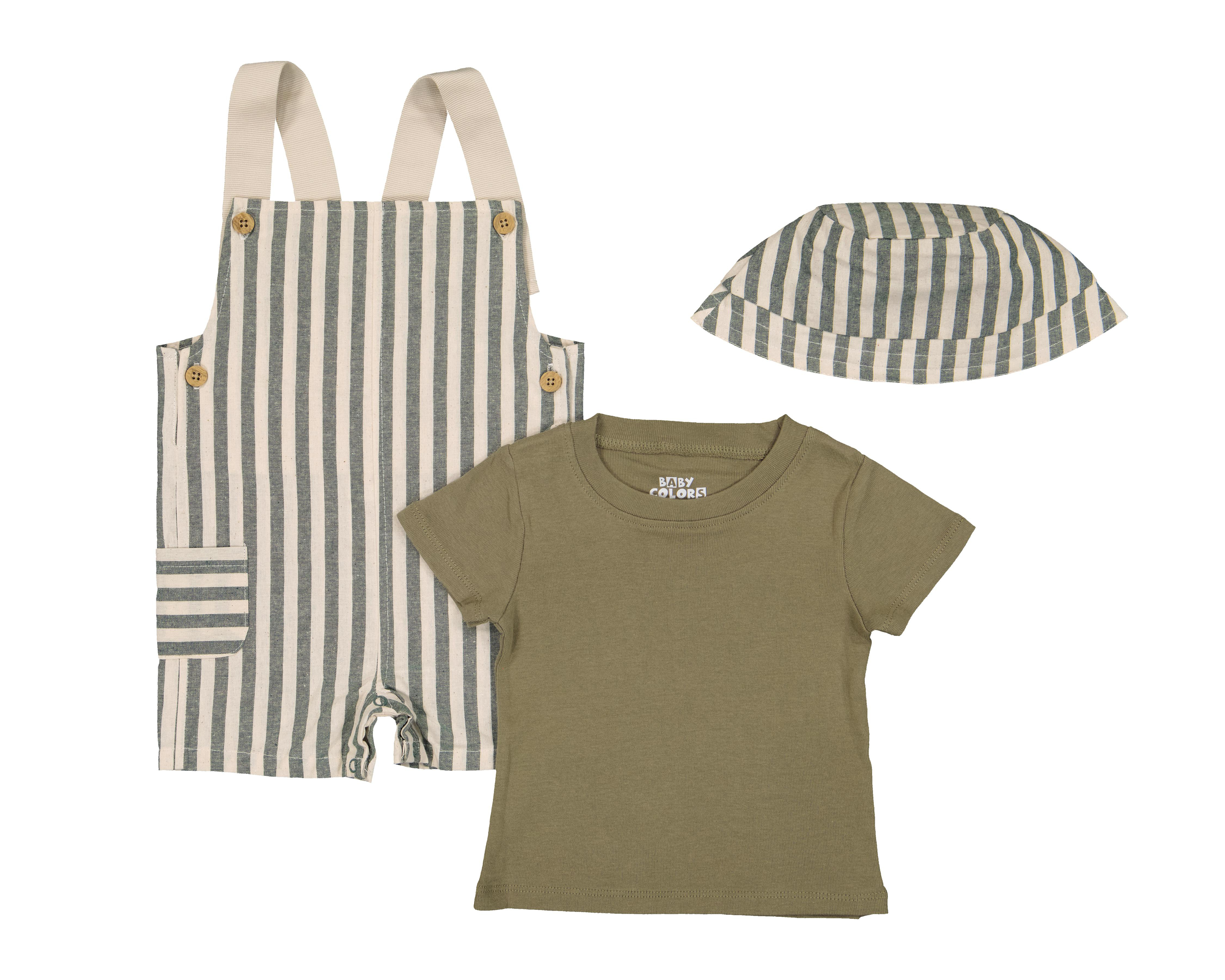 Conjunto para Bebé Niño Baby Colors de Algodón 3 Piezas
