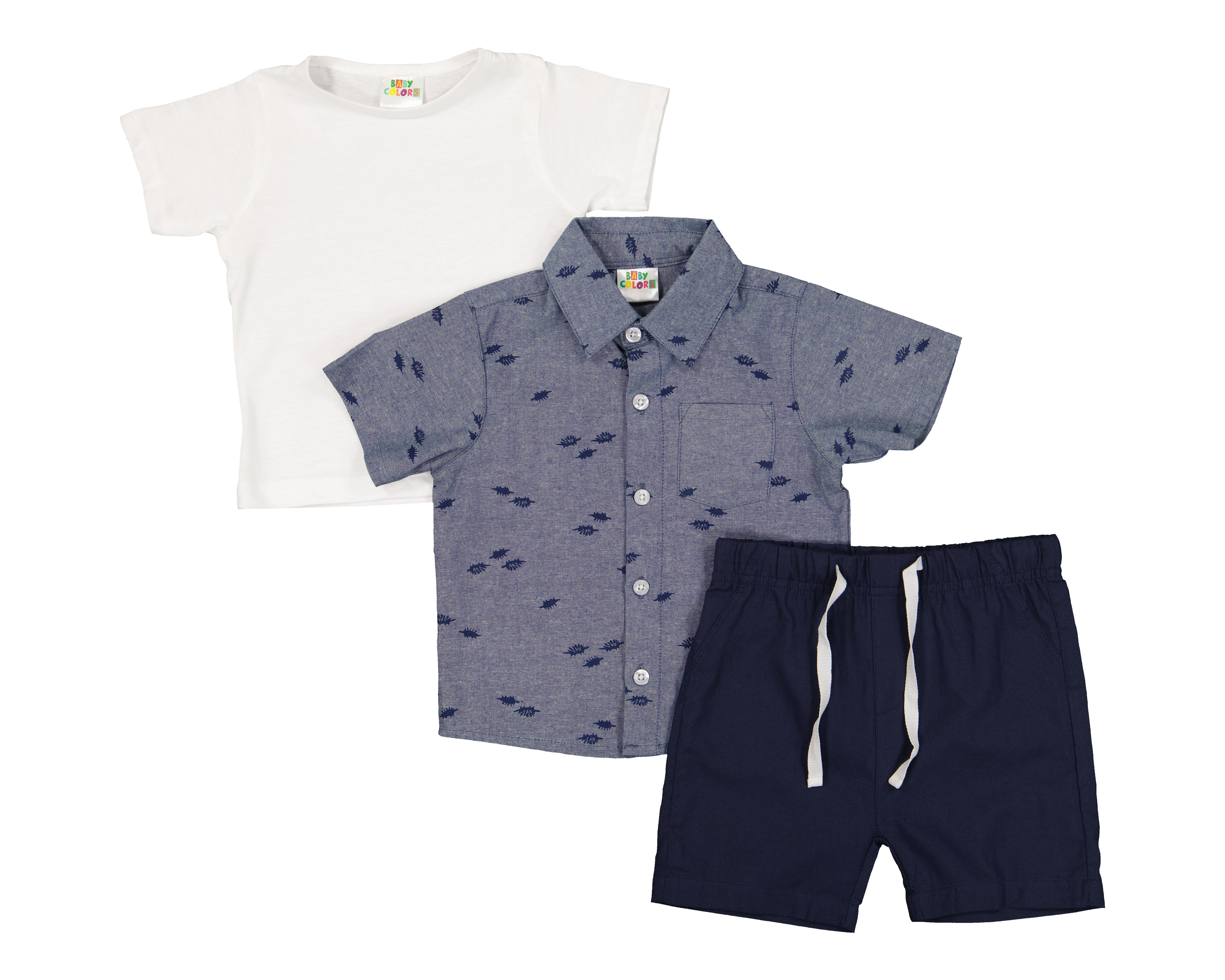 Conjunto de Algodón para Bebé Niño Baby Colors 3 Piezas