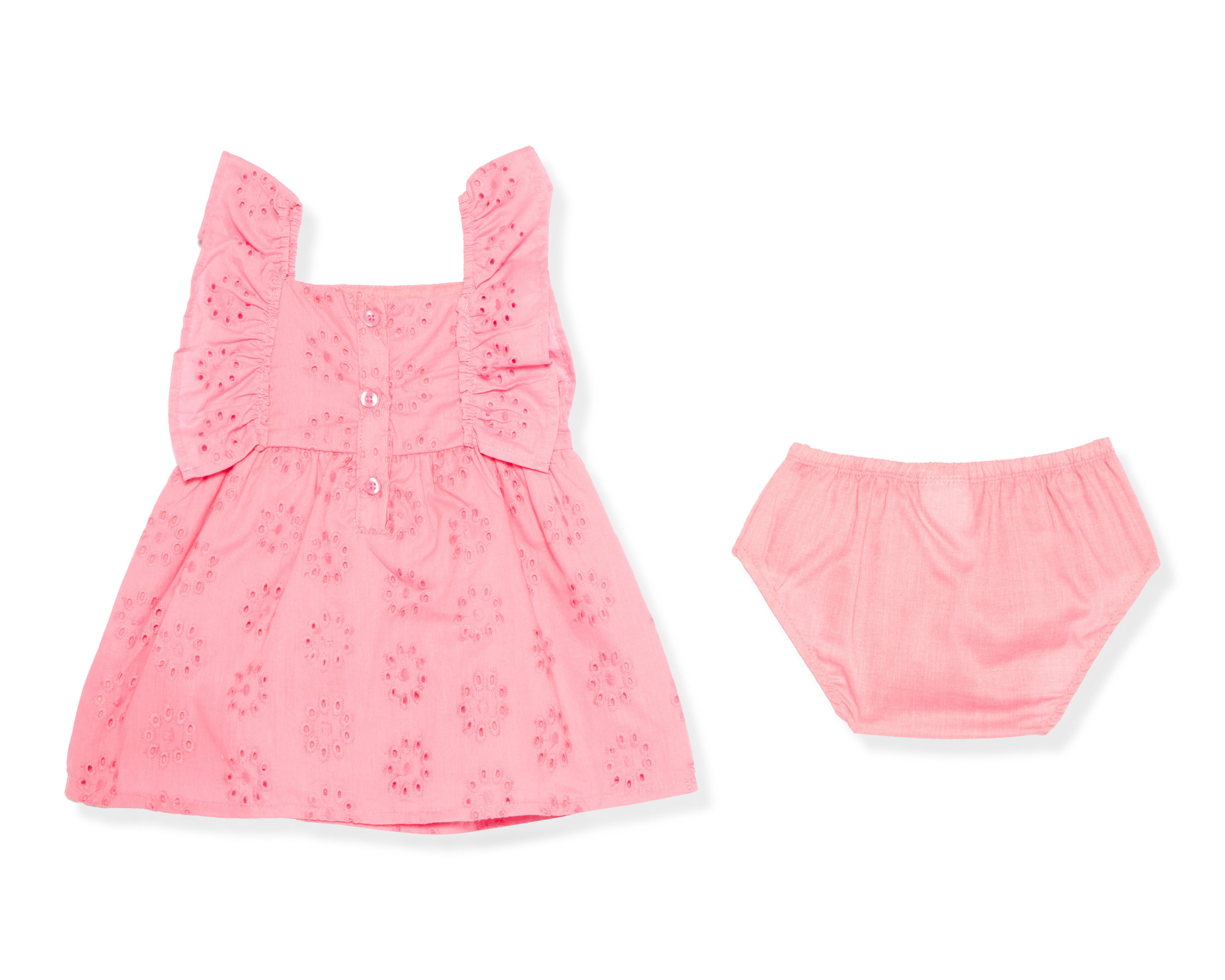 Foto 2 | Vestido para Bebé Niña Baby Colors Rosa