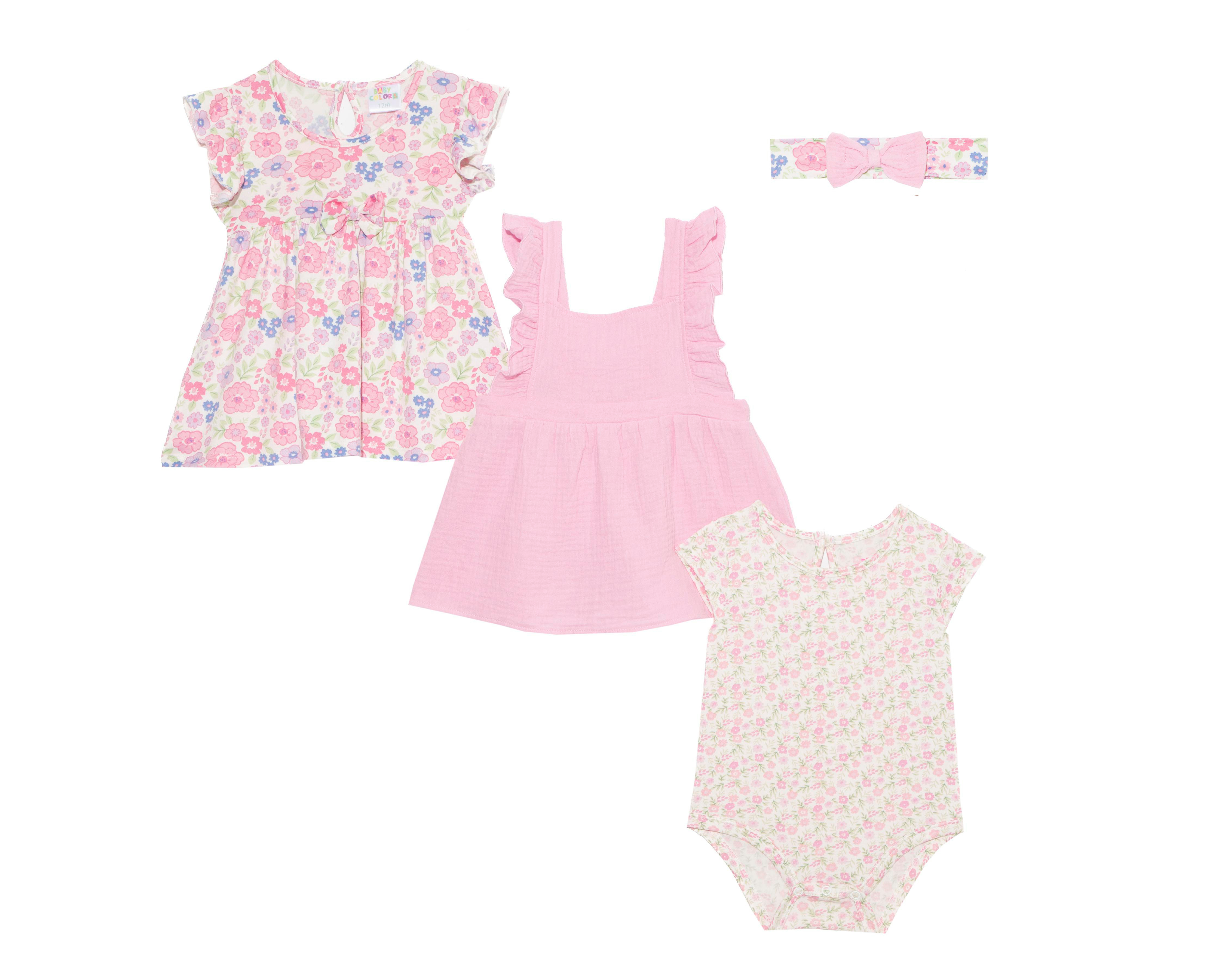 Foto 1 | Conjunto Baby Colors para Niña 4 Piezas