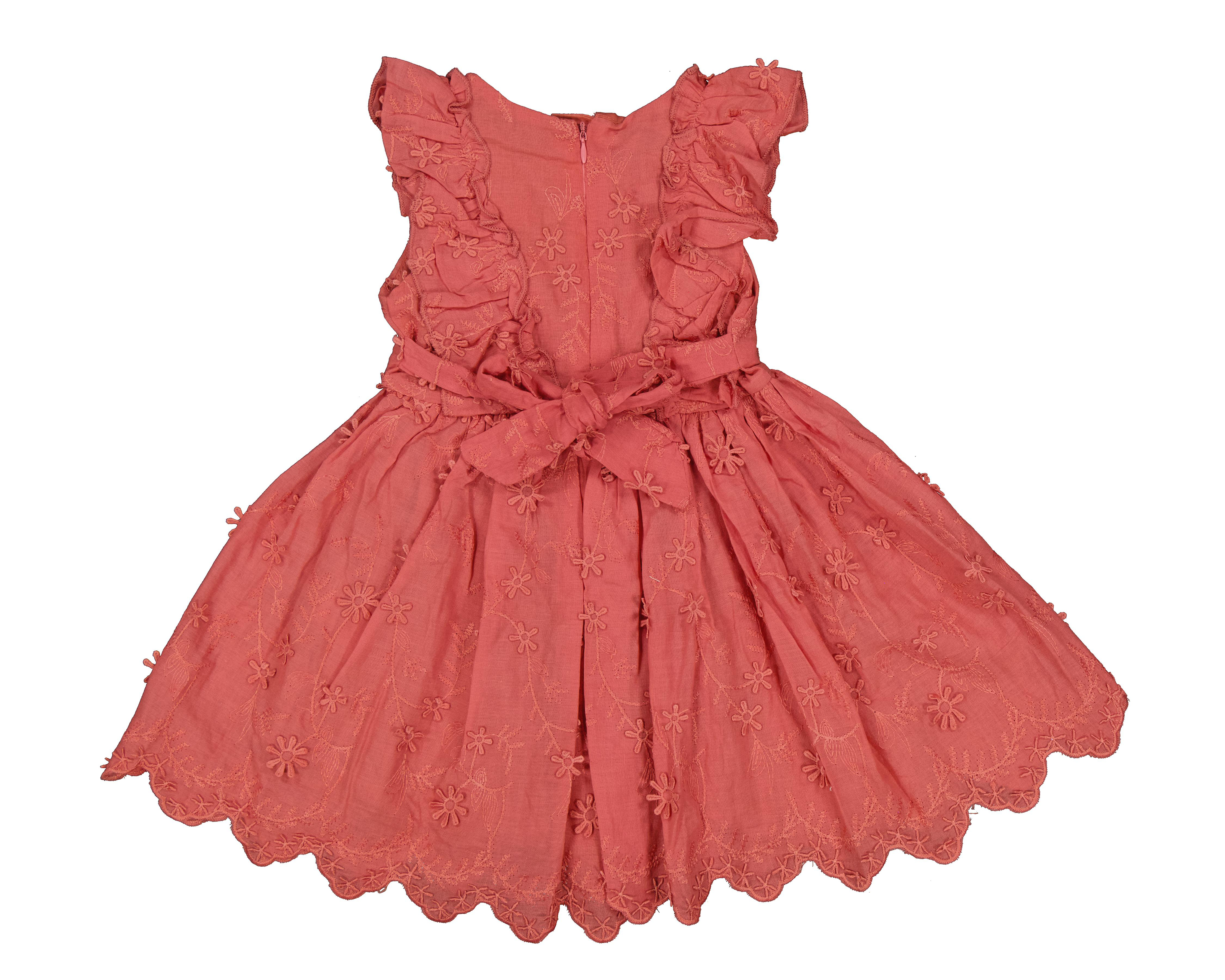 Foto 3 pulgar | Vestido Tinto Baby Colors para Bebé Niña