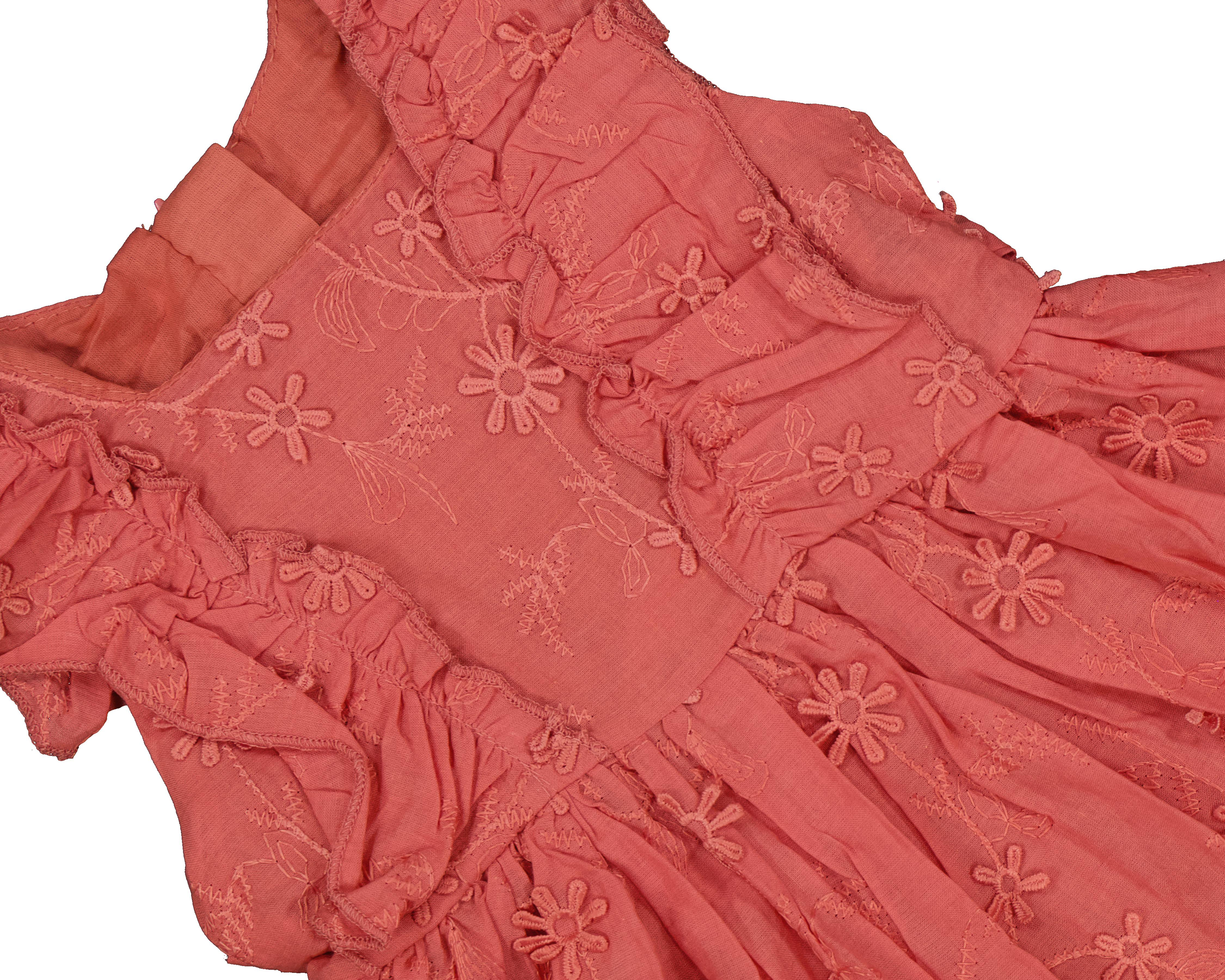 Foto 4 pulgar | Vestido Tinto Baby Colors para Bebé Niña